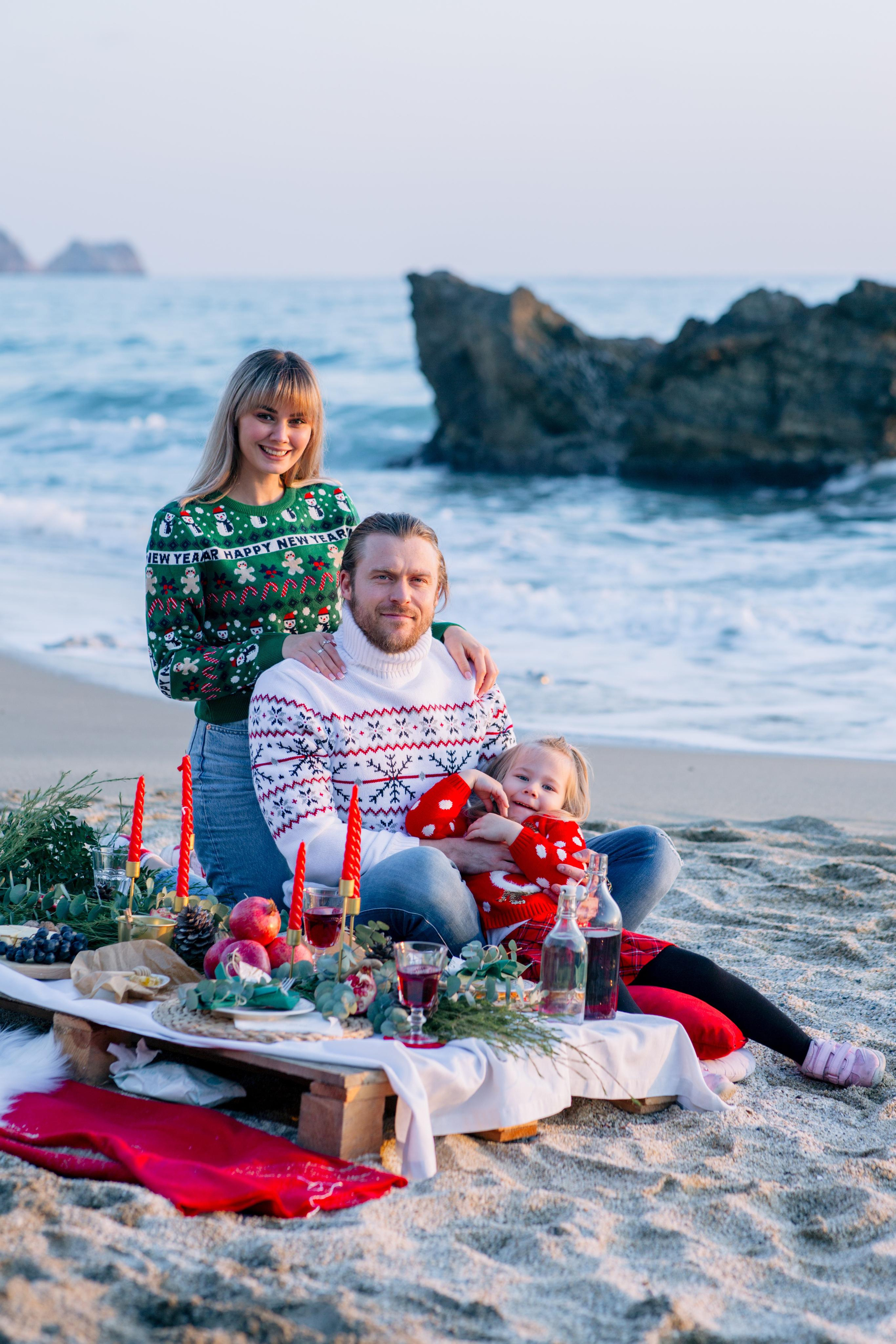 Новогодняя фотосессия на пляже. Алсу Девели | Свадебный и семейный фотограф в Турции Алании, Алания, Аланья, Сиде, Белеке, Анталия