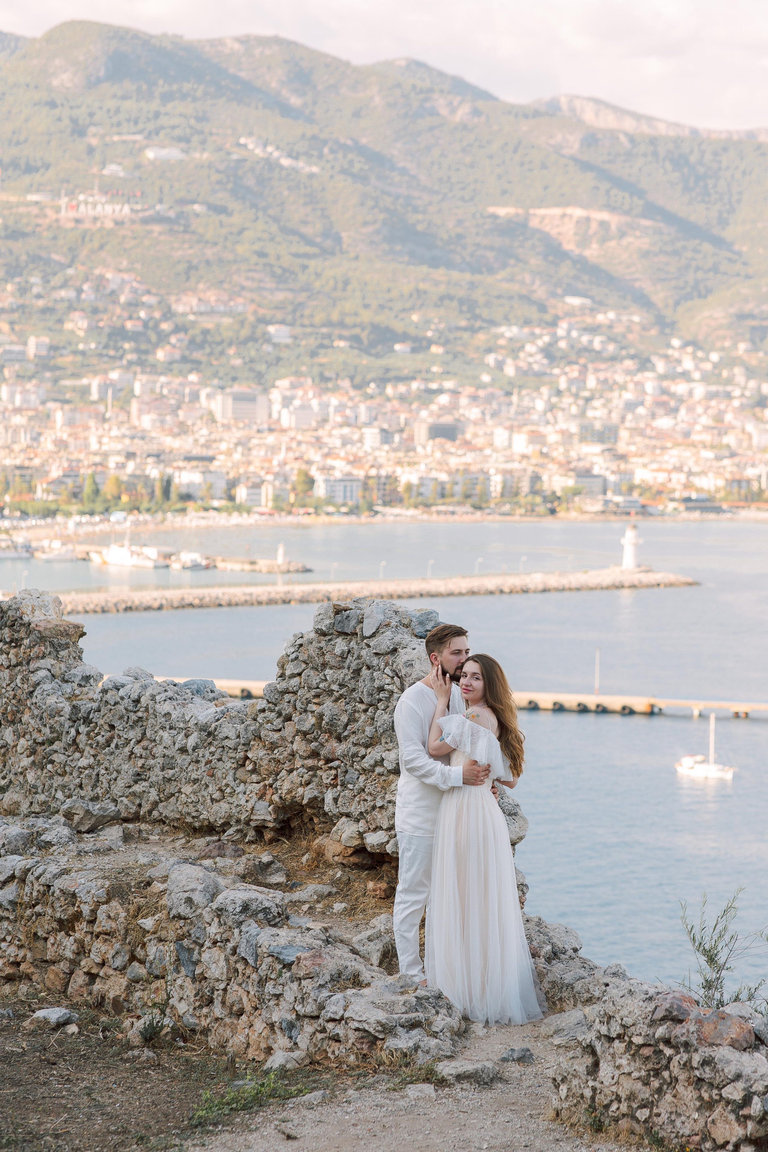 Romantic Love Story at Alanya Castle | Couple Photography. Professional Photographer in Alanya, Side, Belek, Antalya. Turkiye