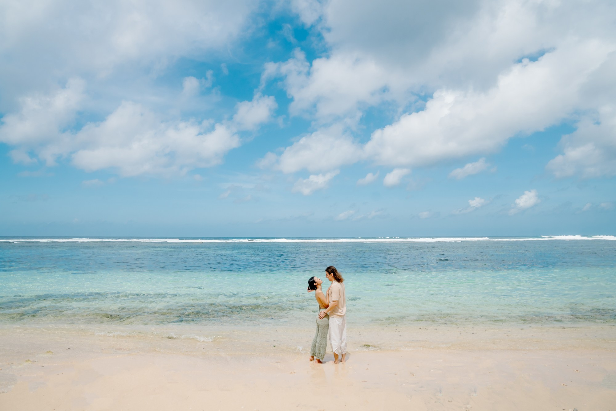 Marriage Proposal in Beach. Female Photographer in Bali