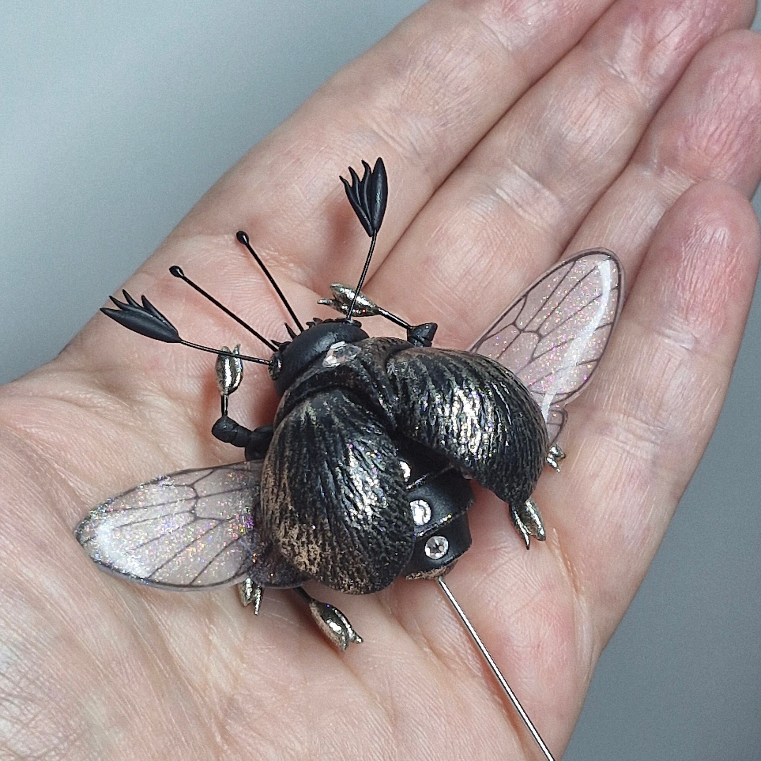 Броши-жуки / Insekten-Broschen ➜. Oksana Paul-Gardinen-Design Oksana Paul ✧ Art of Gardinen & Textile Design ✧ Polymer Clay Art & Handmade Creatures