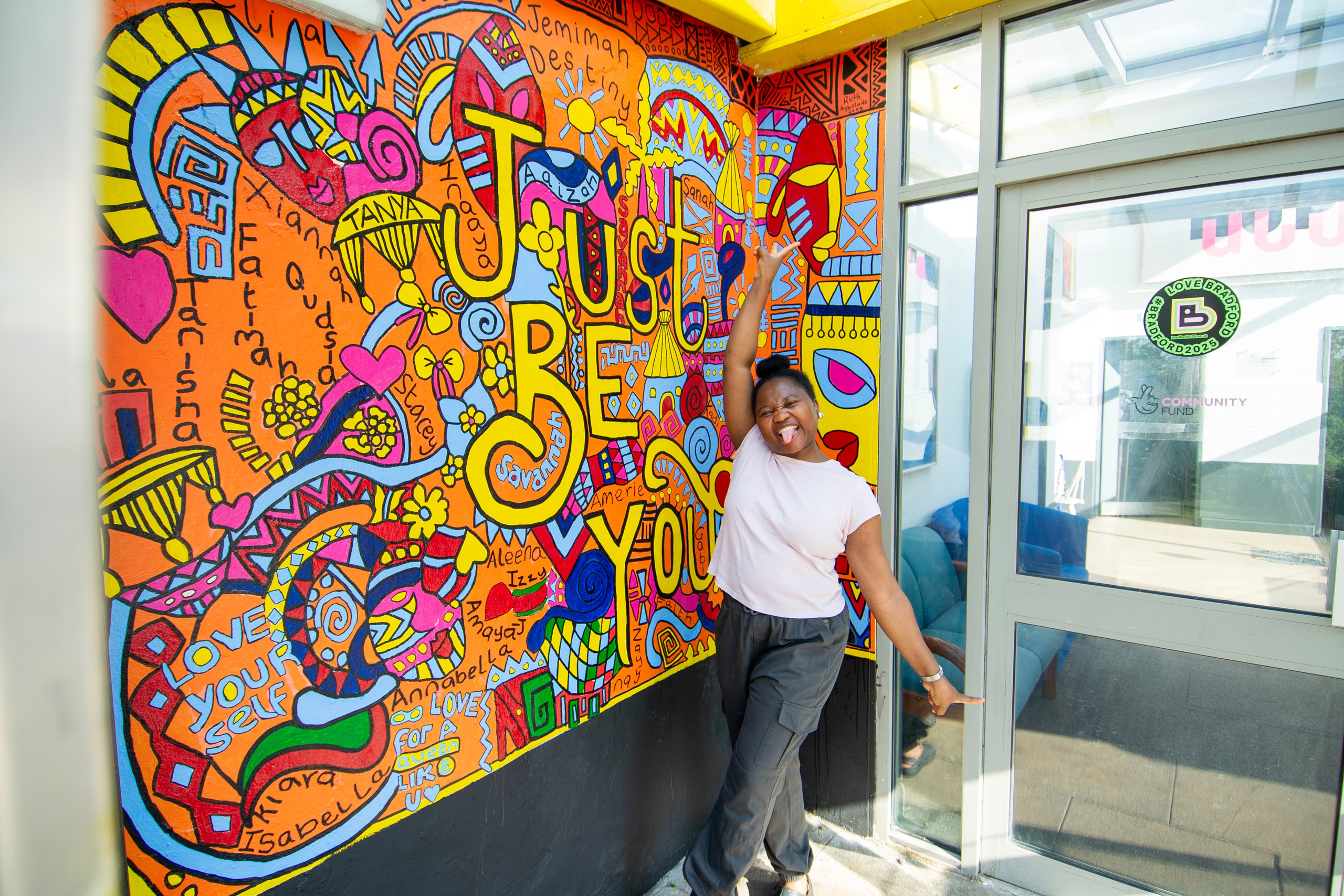 MAPA Community Girls Group Mural. Professional Portrait & Event Photographer in West Yorkshire, travels across UK
