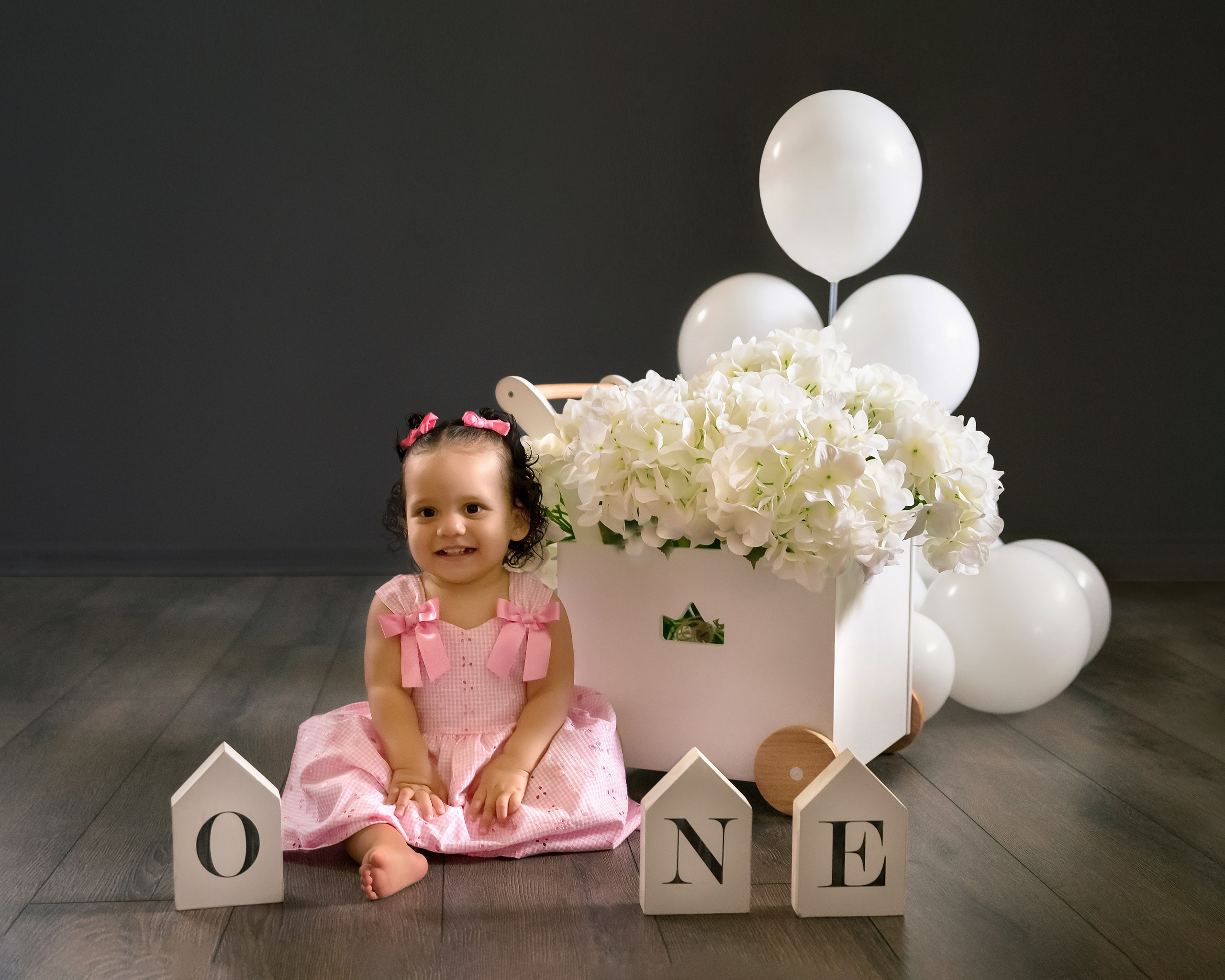 ONE year baby girl. Portrait, kids and family photographer in Wesley Chapel Alina Alice Osipova