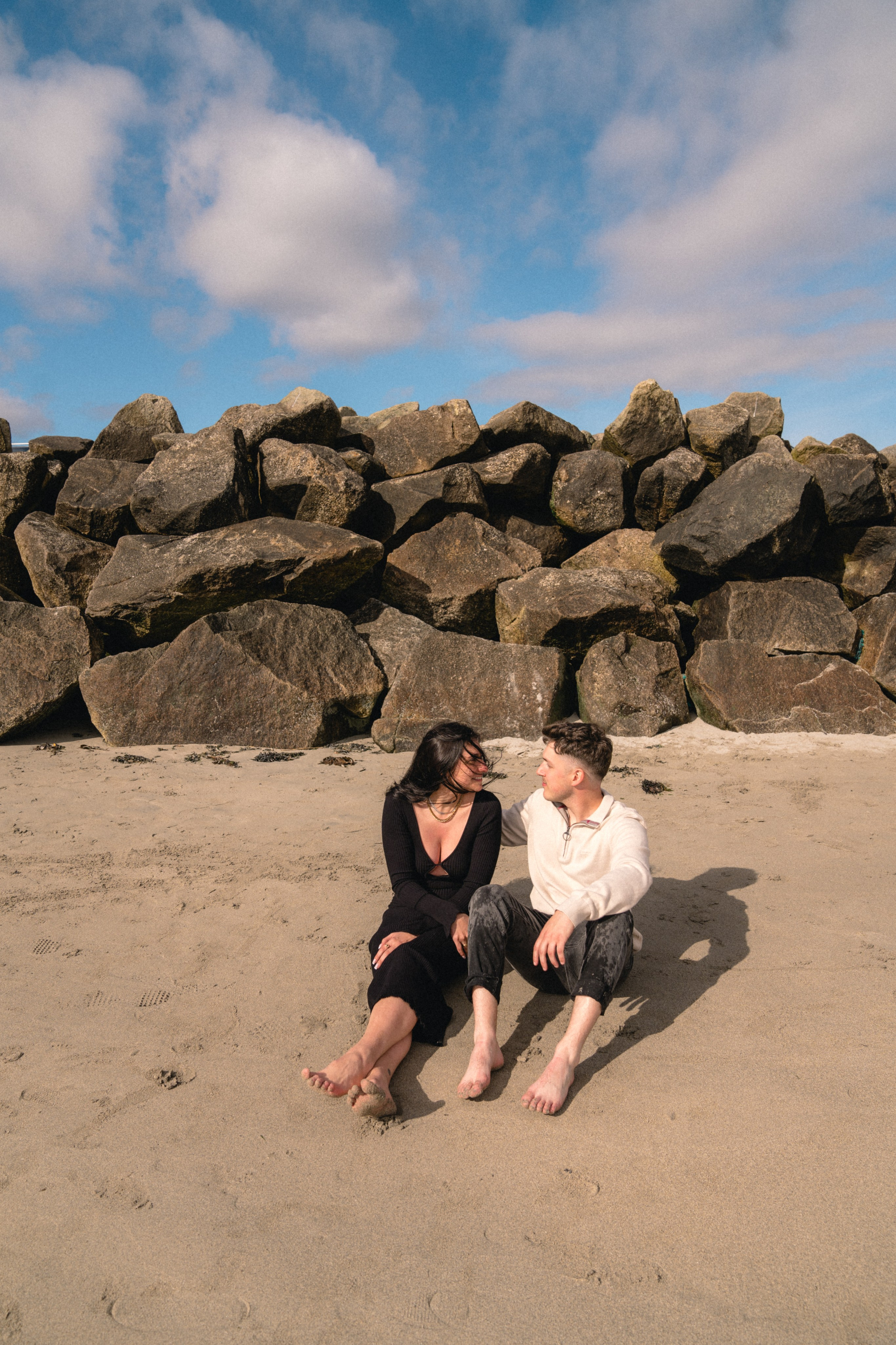 Proposal at Silverstrand Beach, co Galway. Wedding and family photographer Ireland