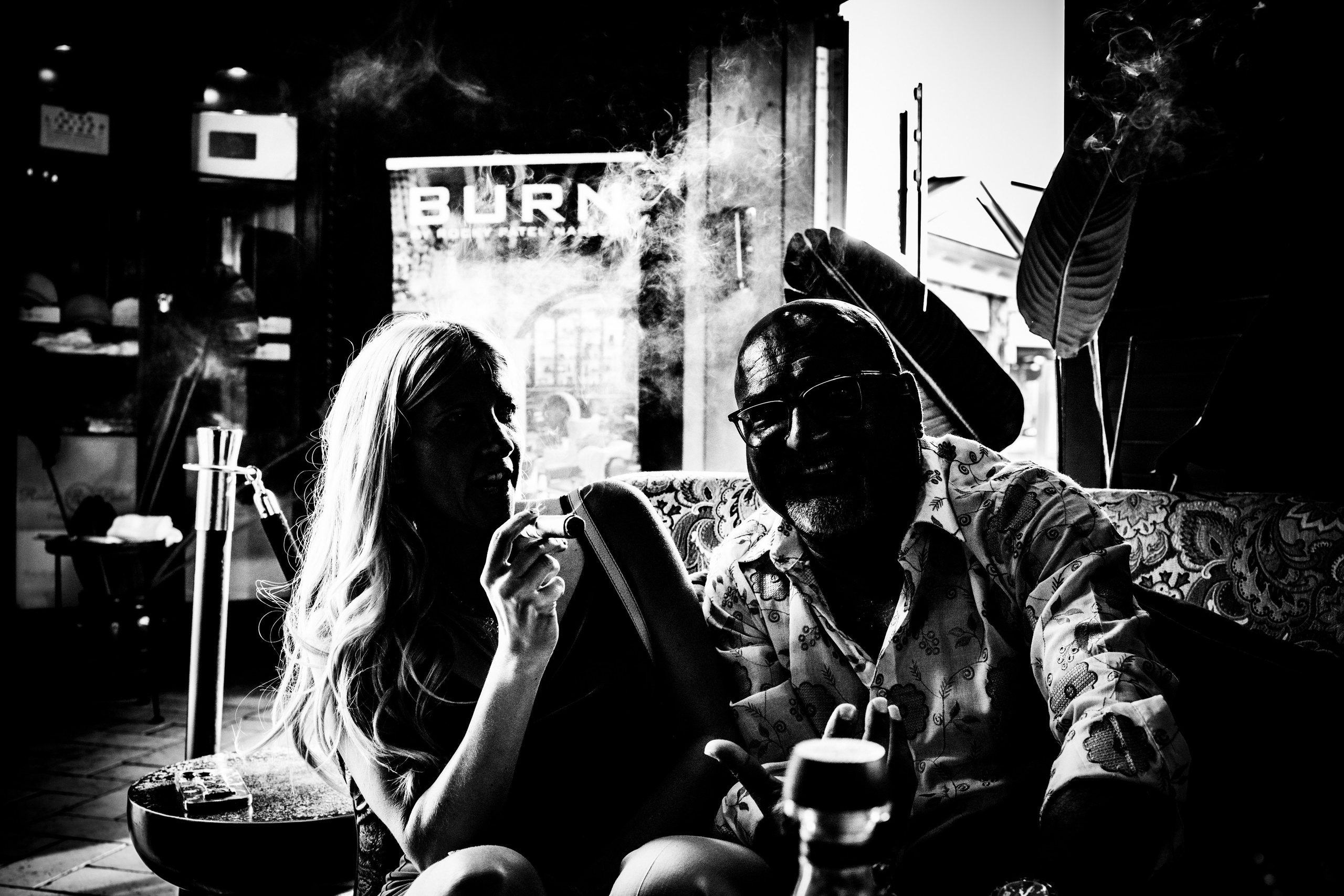 Burn Black and White Series. Out and About 239