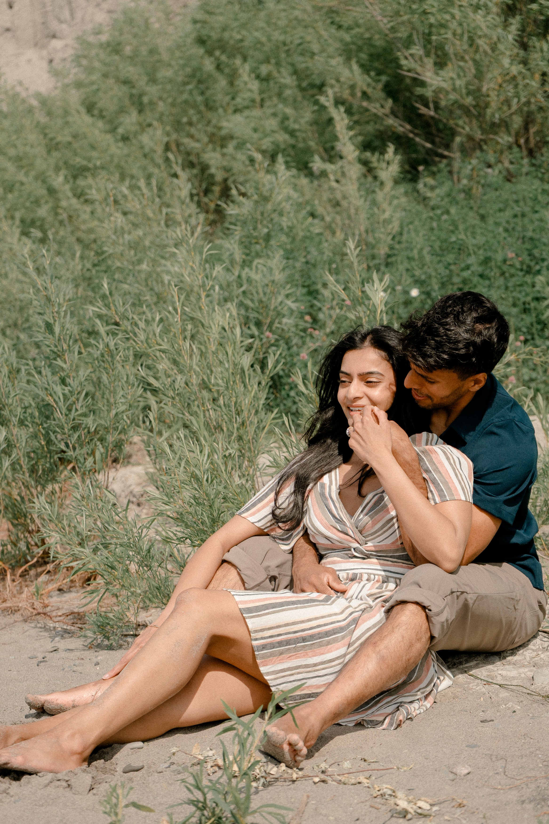 Romantic Engagement Photoshoot in Toronto | Natural & Candid Moments. Madhurina photography