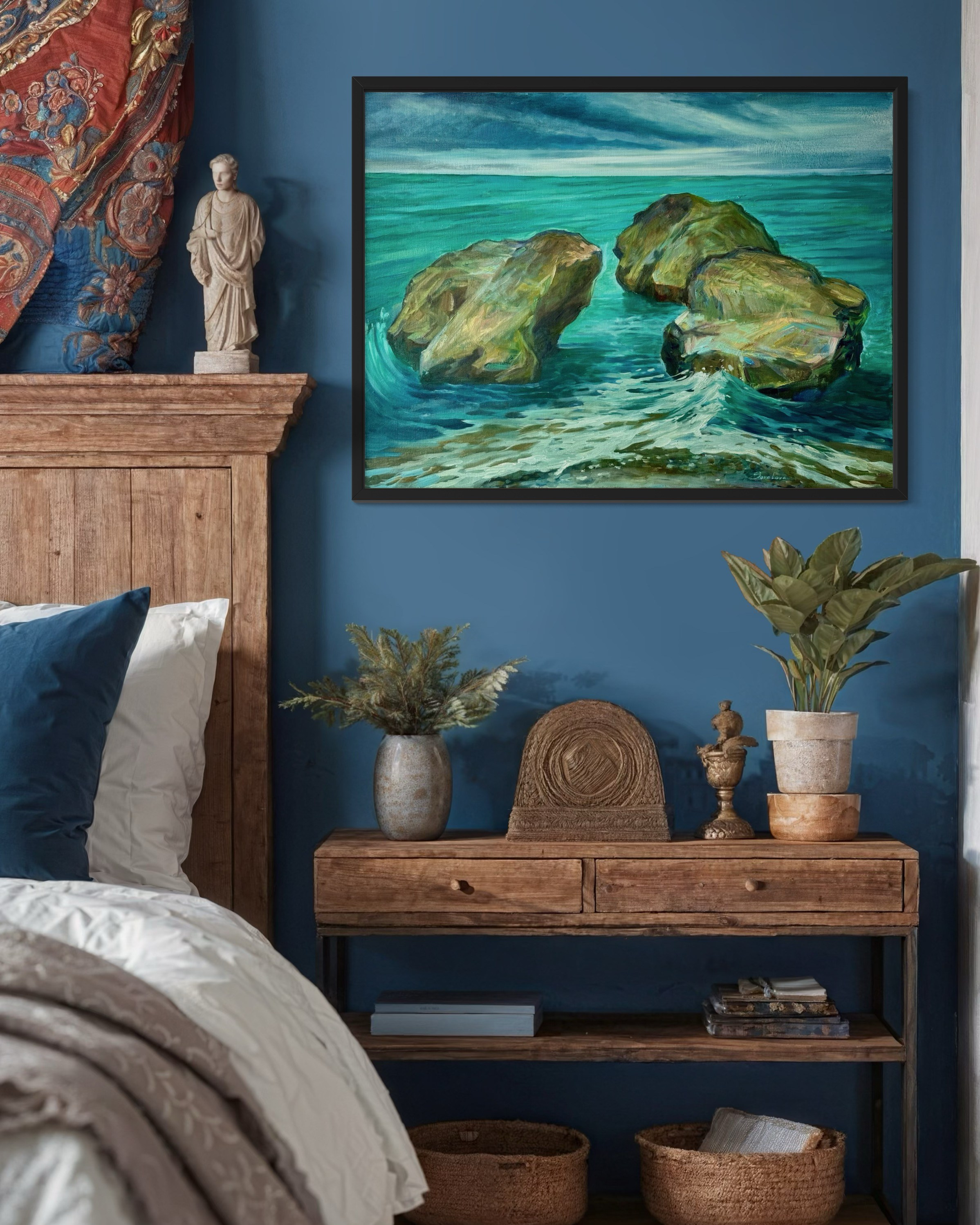 «Three big sea rocks». Художник живописец Савелова Ольга