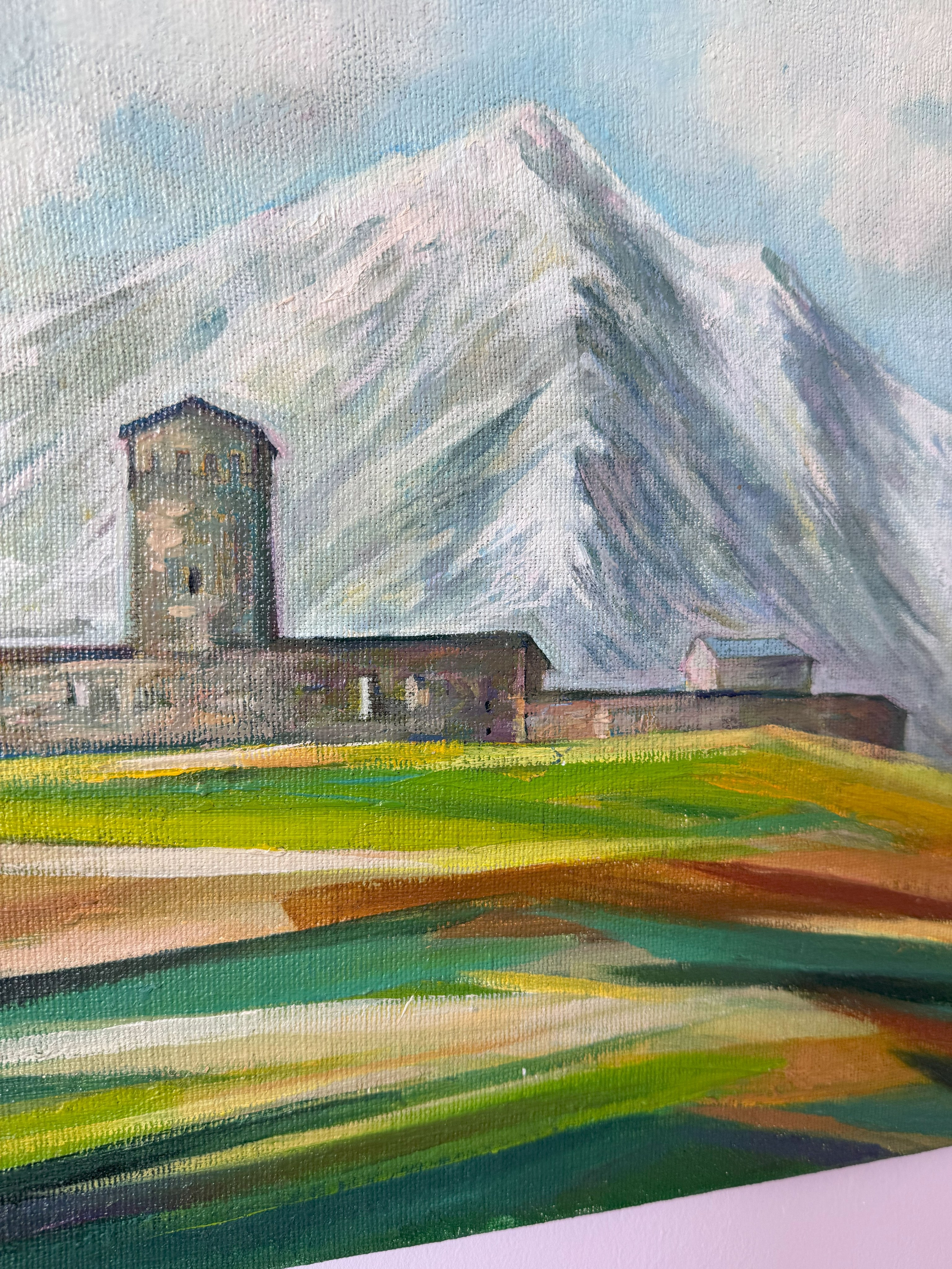 «Ushguli church of the Mother of God». Художник живописец Савелова Ольга