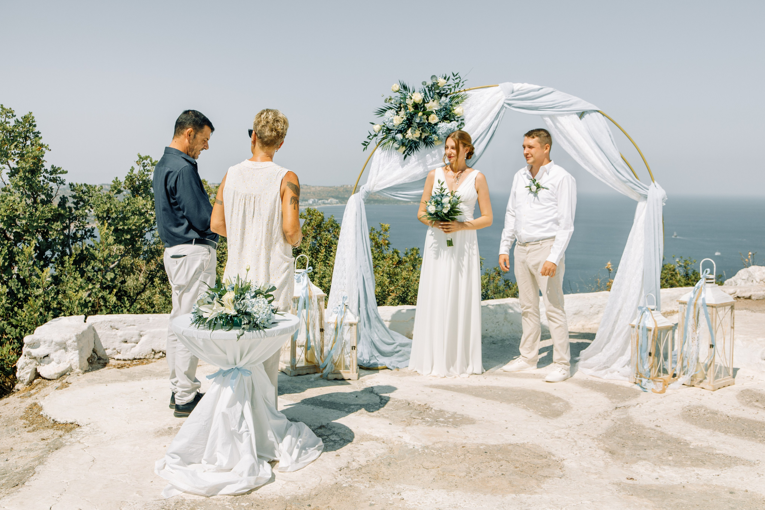 Ricardo and Justin. Renate Woeste | Wedding planner in Rhodes. Creating dream weddings by the sea. Let’s make your special day unforgettable