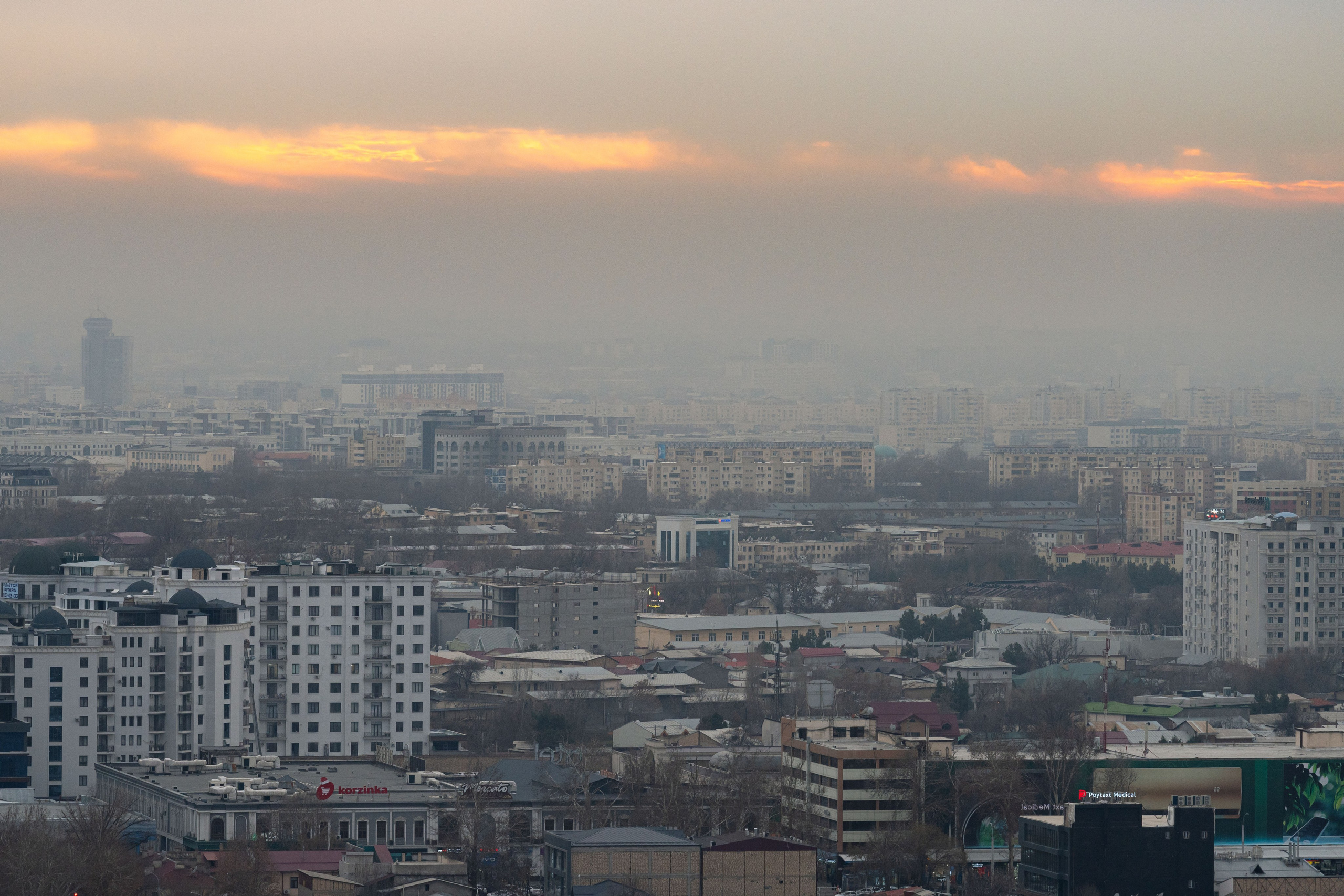 Смог в Ташкенте или Взгляд на город с высоты птичьего полета. Георгий Намазов | Фотограф в Ташкенте