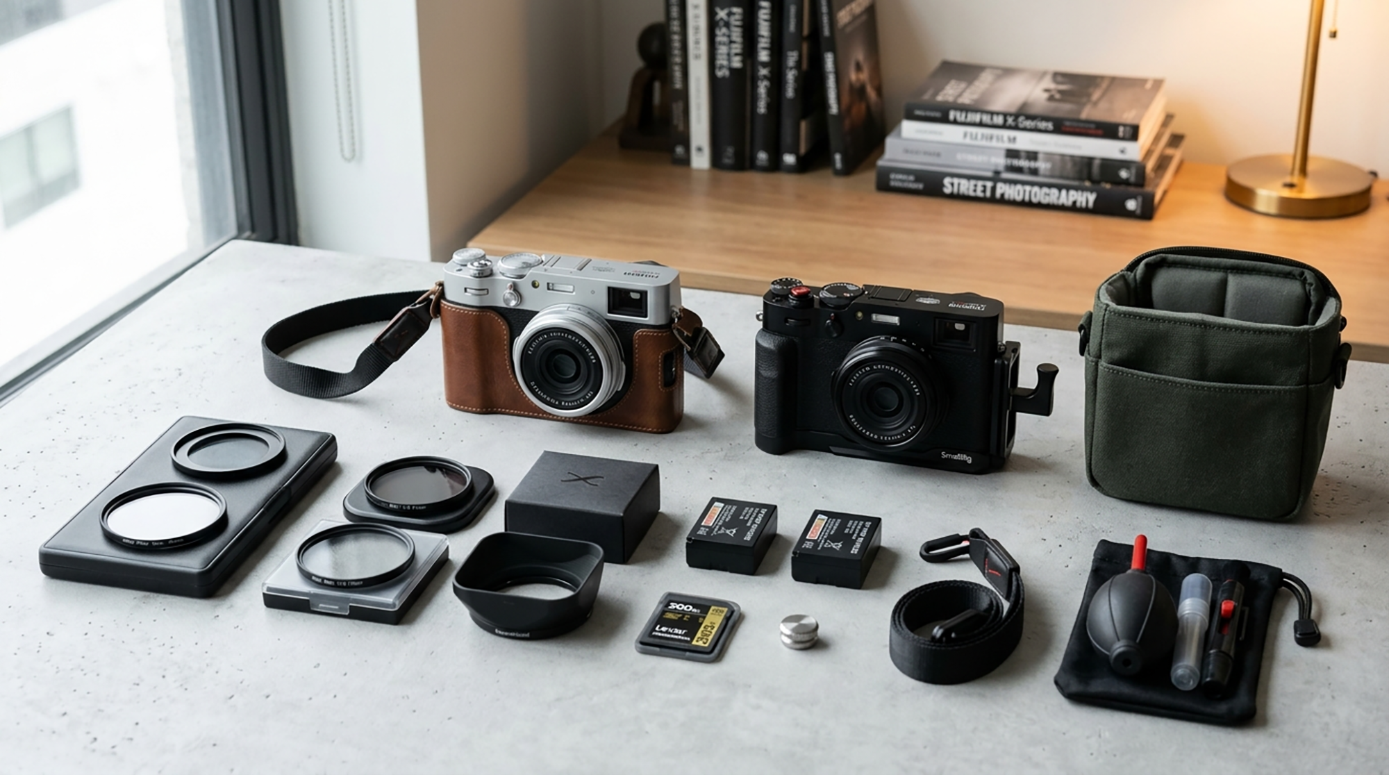 ყველა საჭირო აქსესუარი Fujifilm X100VI და X100V მოდელებისთვის. @Gio.Fujifilm ოფიციალური აბასადორი, X-ფოტოგრაფი