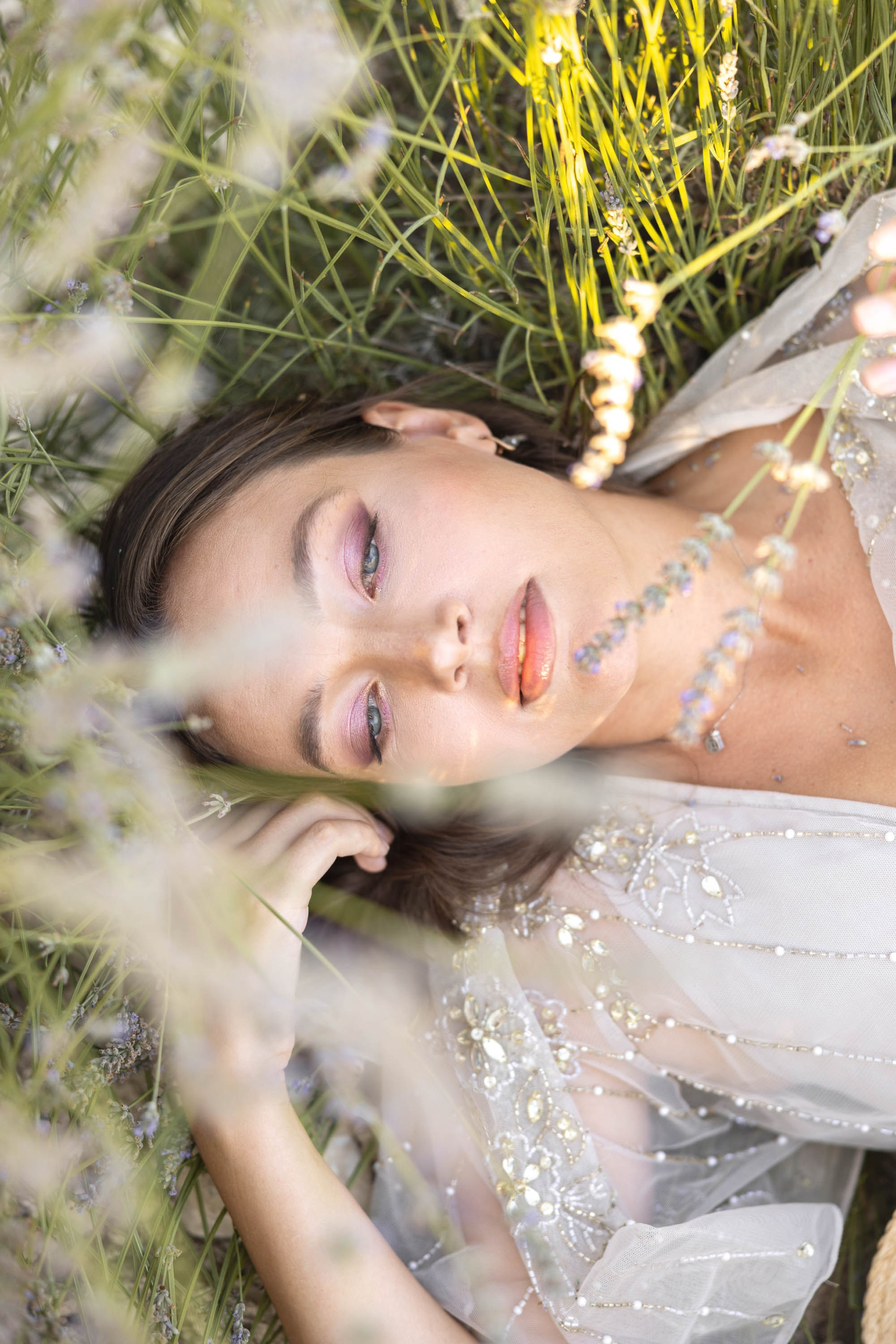 Photo session in lavender field. Julia Ganch I Fashion Wedding Photography I Cappadocia Turkey