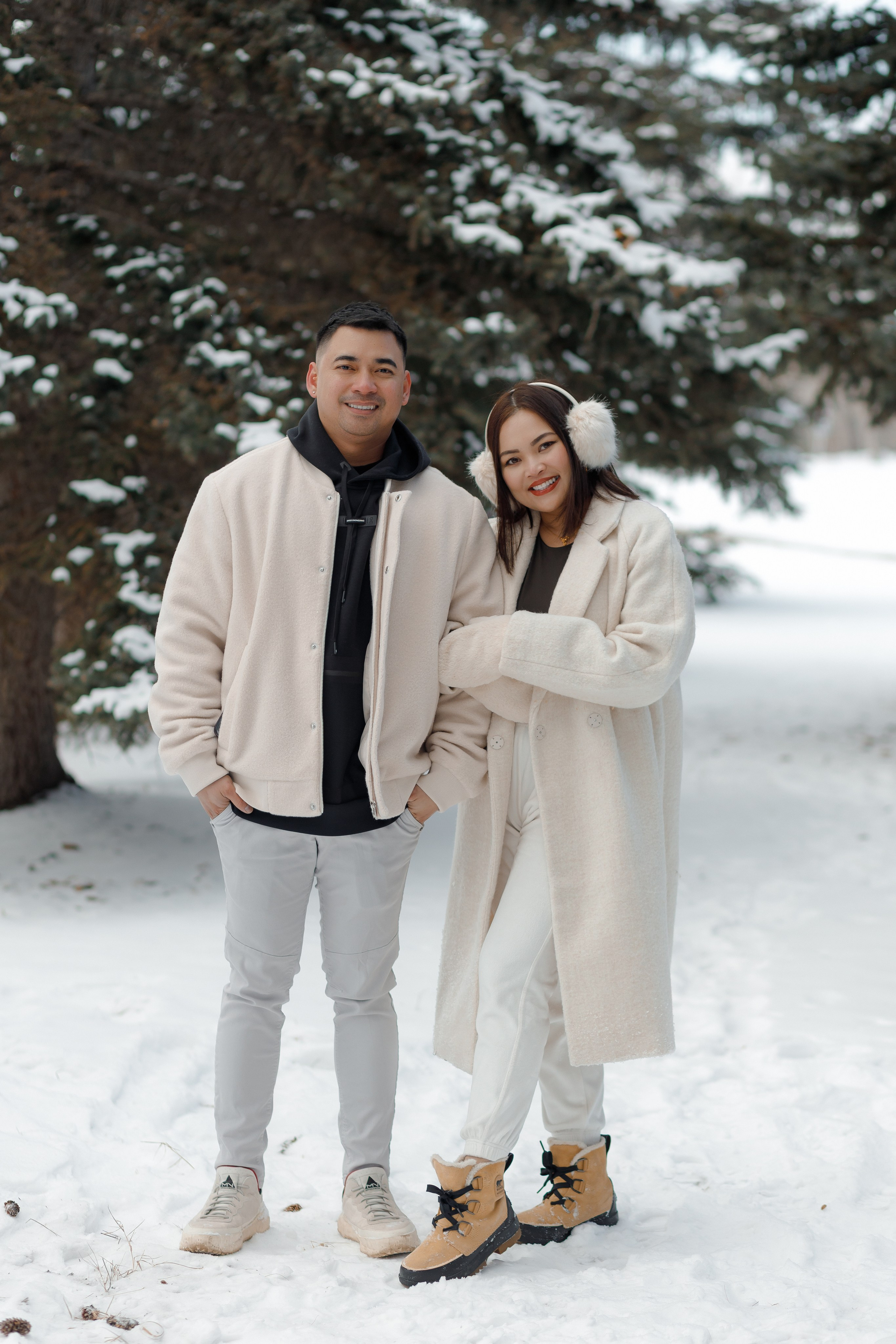 Family winter story. Home