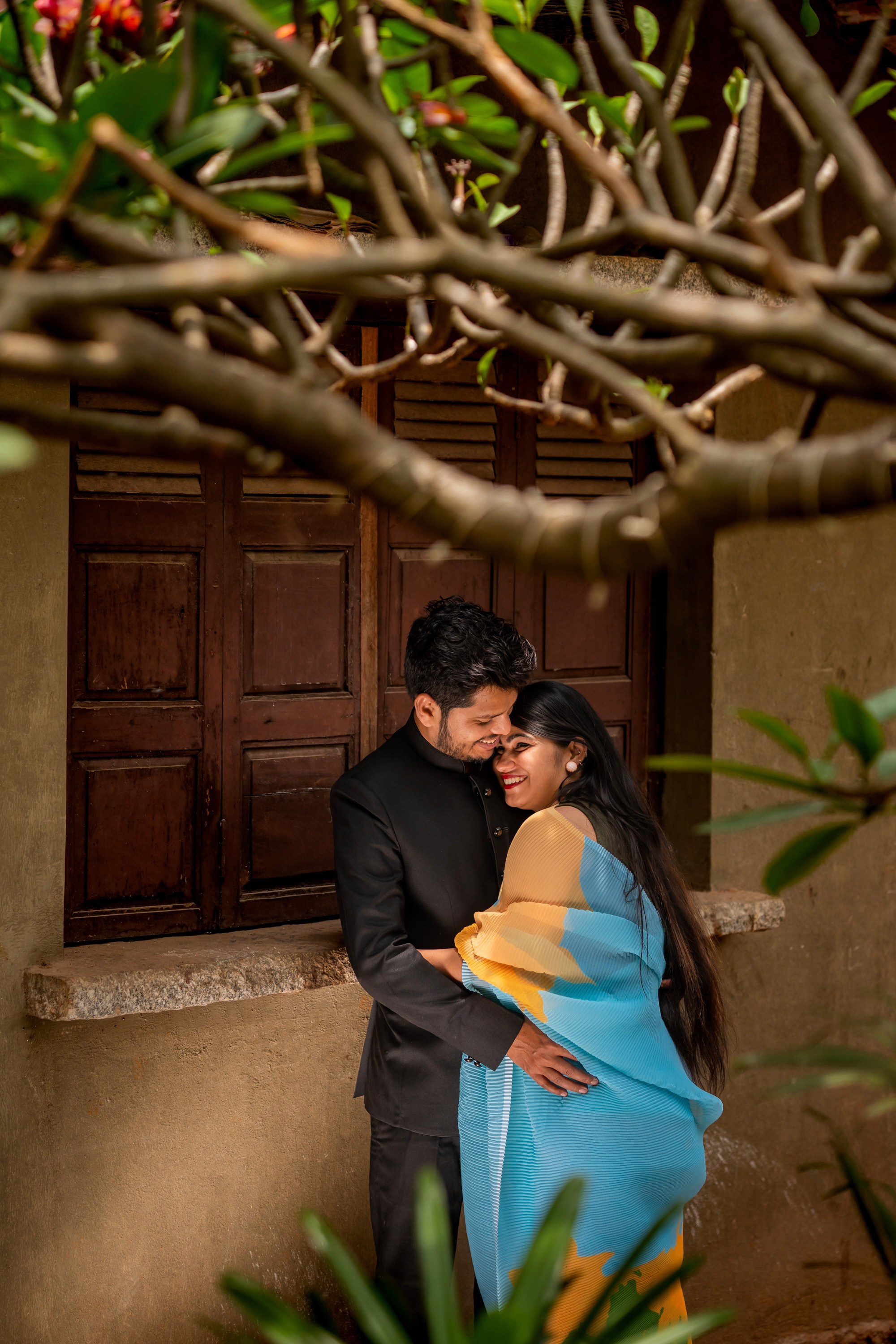 Prakriti & Ayush, Pre-Wedding Shoot at Shibravyi Courtyard, Bangalore | Truly Yours