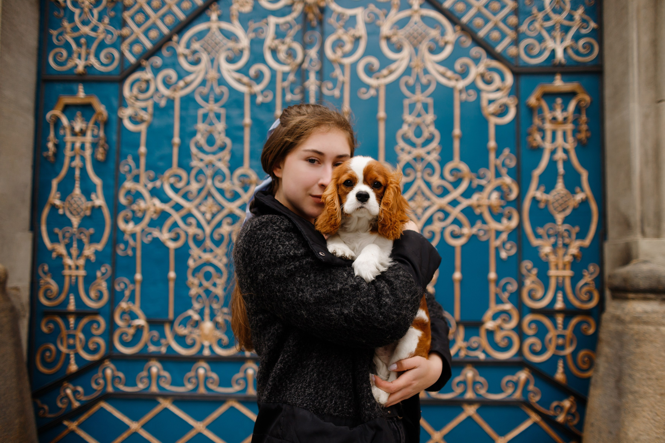 Uliana i Franklin. Kaja | fotograf we Wrocławiu | ludzie i psy