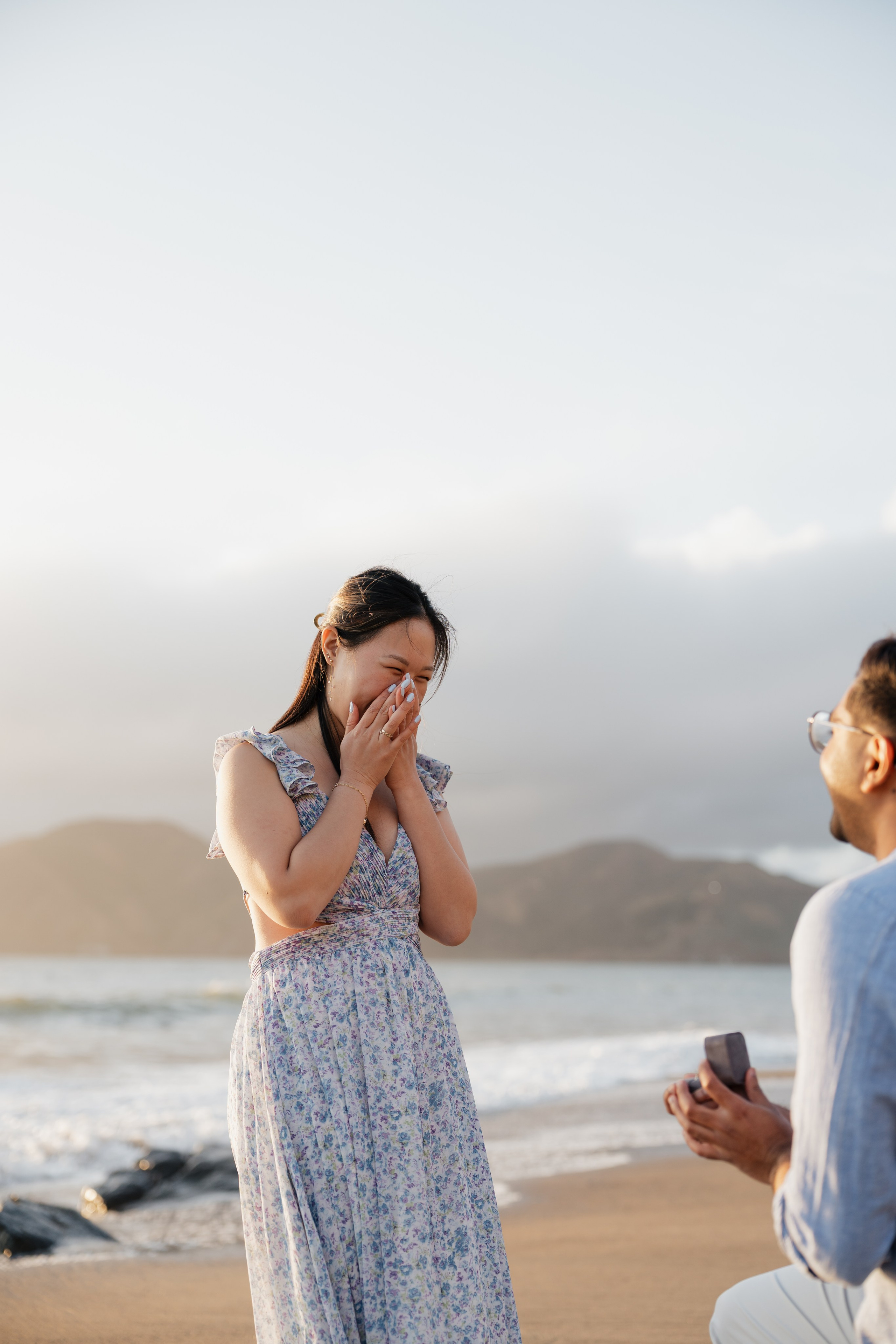 Proposal with golden gate view. Soulo Photography | San Francisco Bay Area Based Photographer