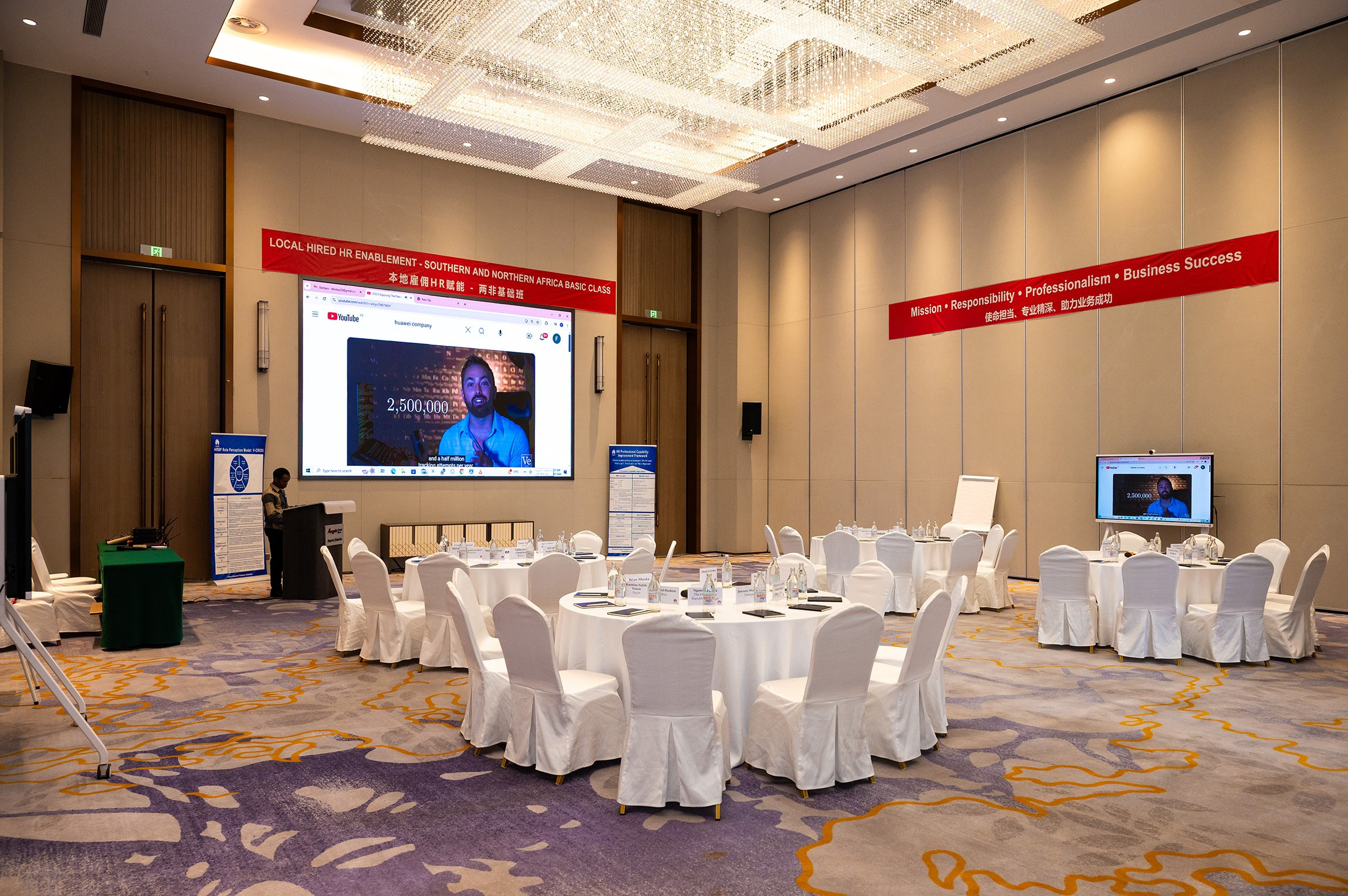 set-up photo of a conference room at Argyle hotel. nick ouma photography