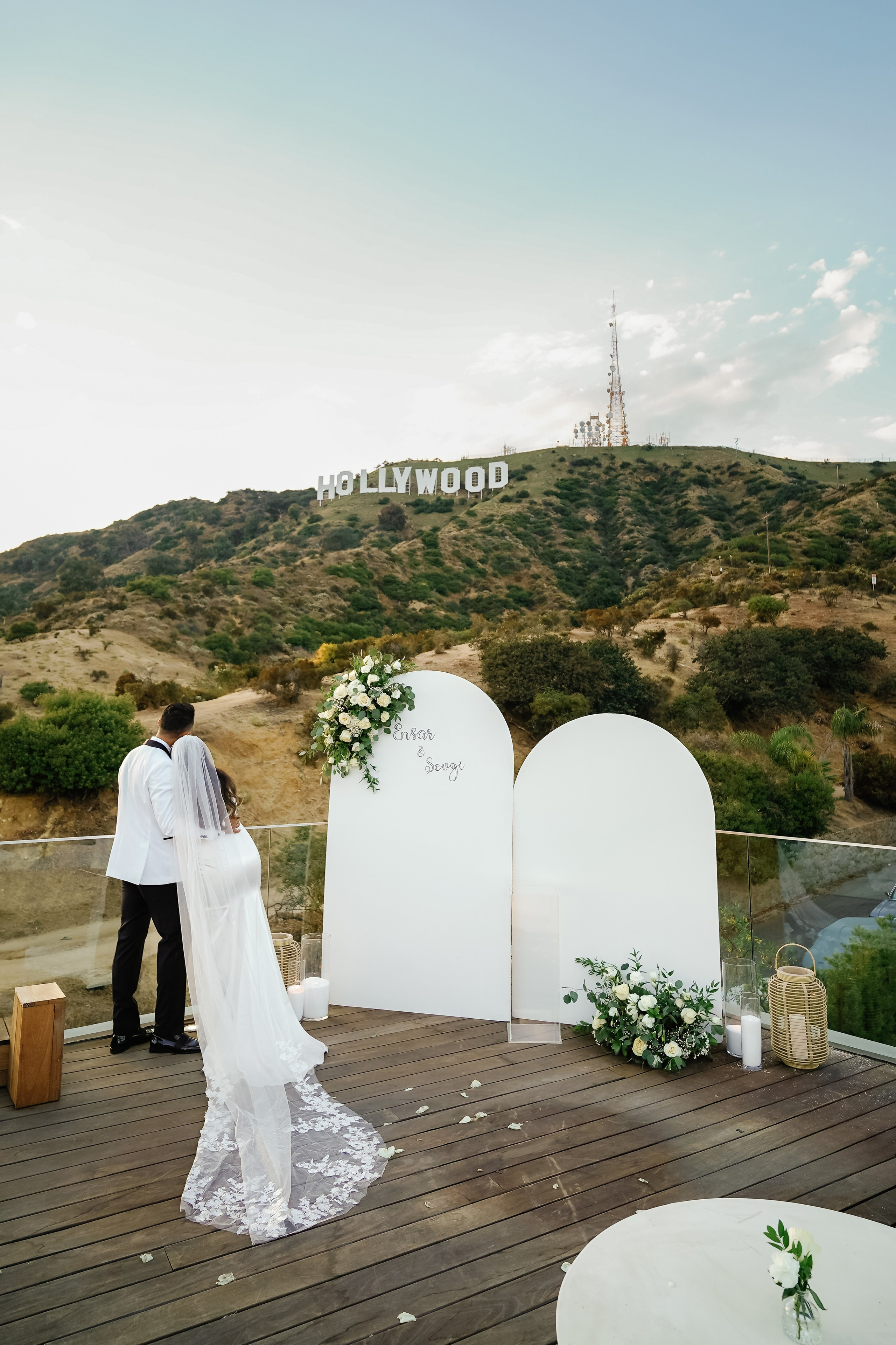 Wedding at the Hollywood Sign Venue, Los Angeles, California. Wedding Photography & Videography Team in California, Los Angeles, San Francisco, San Diego and Travel