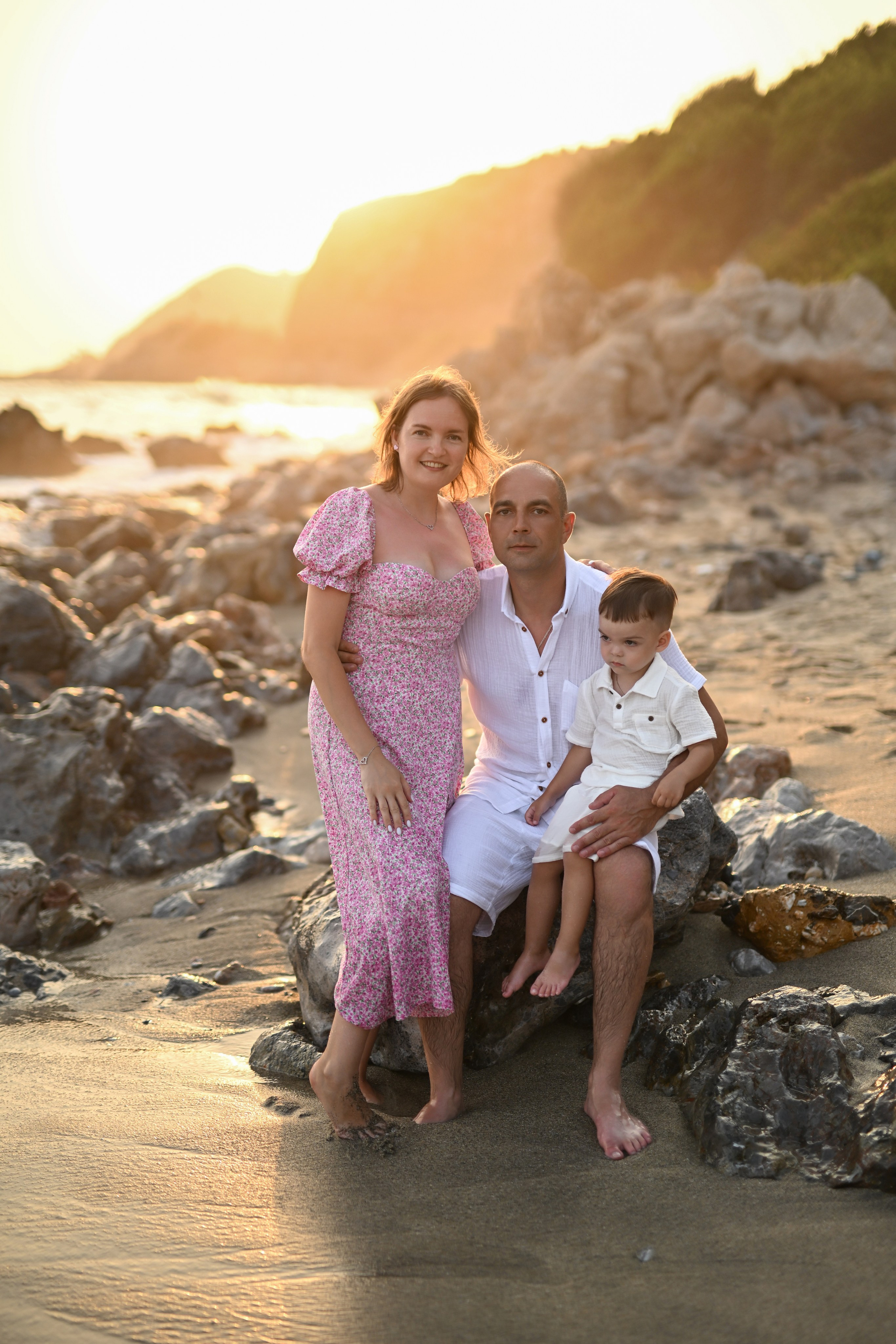 Семейная съемка на пляже Клеопатра. Фотограф в Алании (Аланье), Сиде, Манавгате. Турция