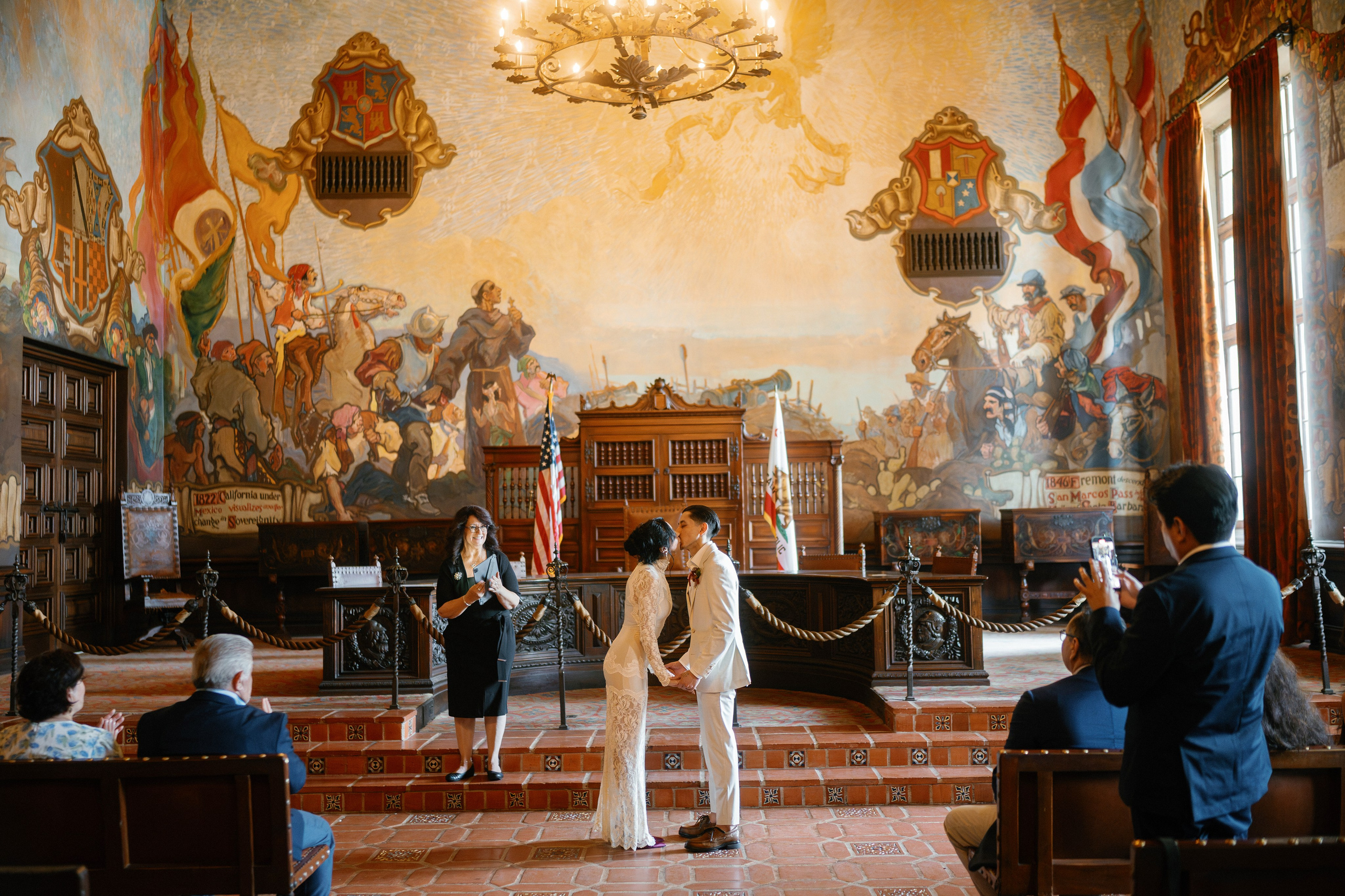 Intimate Wedding in Santa Barbara. Wedding Photography & Videography Team in California, Los Angeles, San Francisco, San Diego and Travel