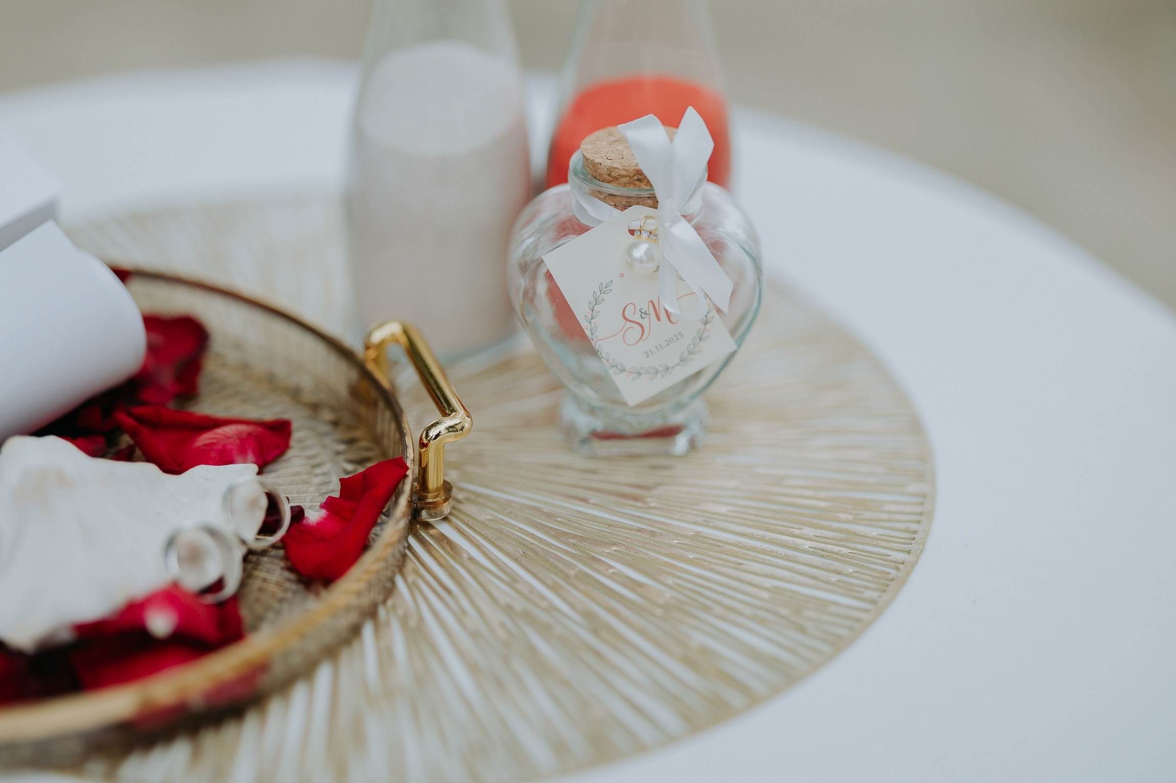 Simone & Matthias Peter. Buddhist blessing wedding Ceremony on Koh Samui, Thailand