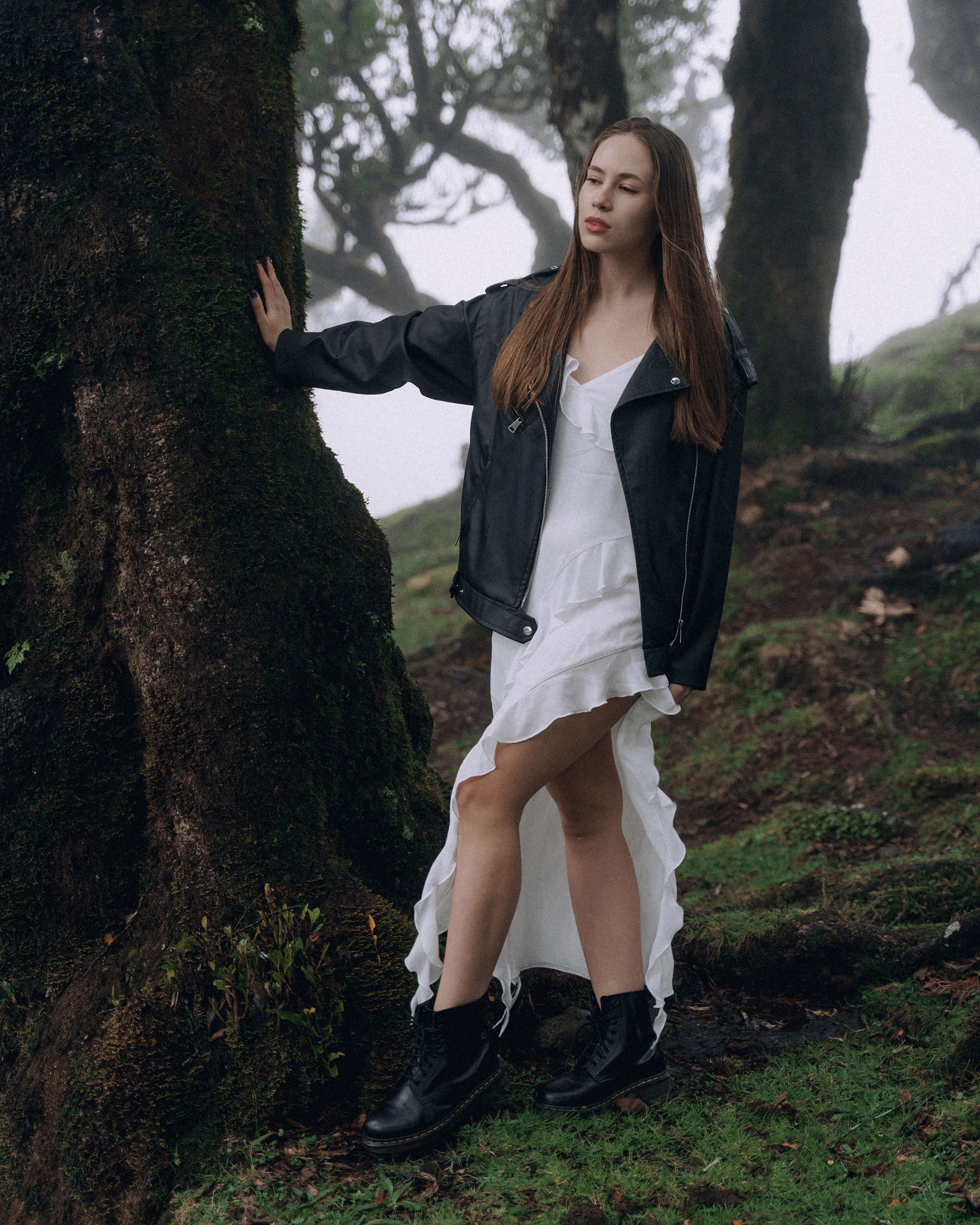 Misty Morning Photoshoot — Katya | Fanal Forest, Madeira Photographer. Your photographer in Madeira