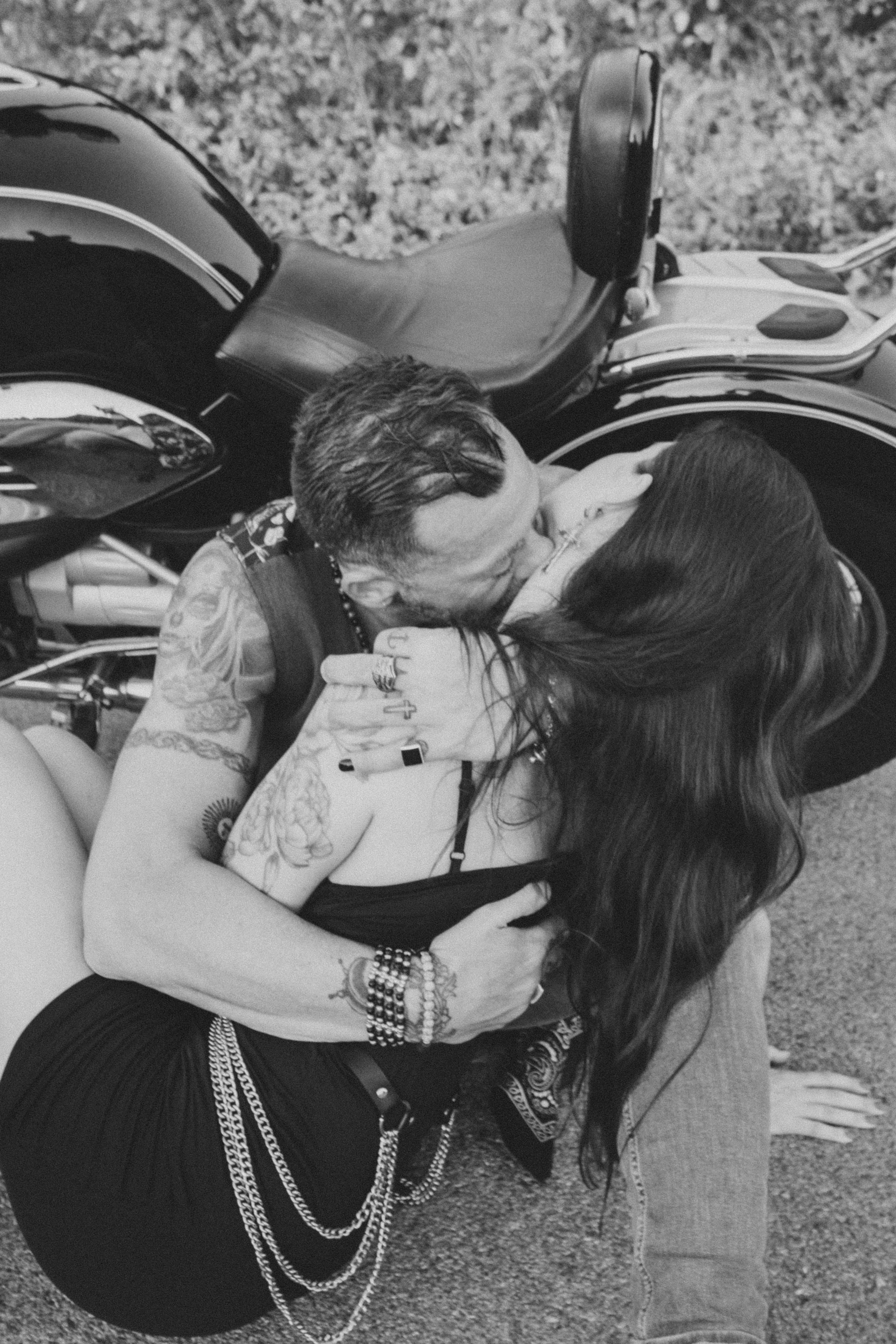 Фотосессия пары на мотоцикле. Профессиональная фотосъемка в Калафелле — Елена Медведева