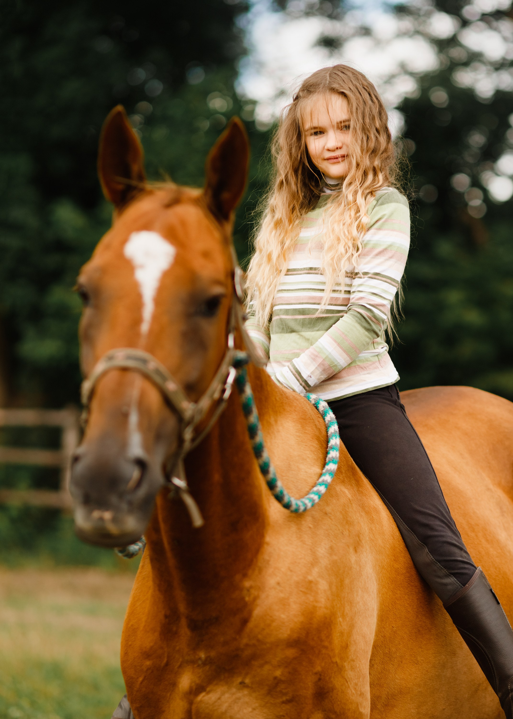 Girls & horses, summer. Kaja | fotograf psów we Wrocławiu