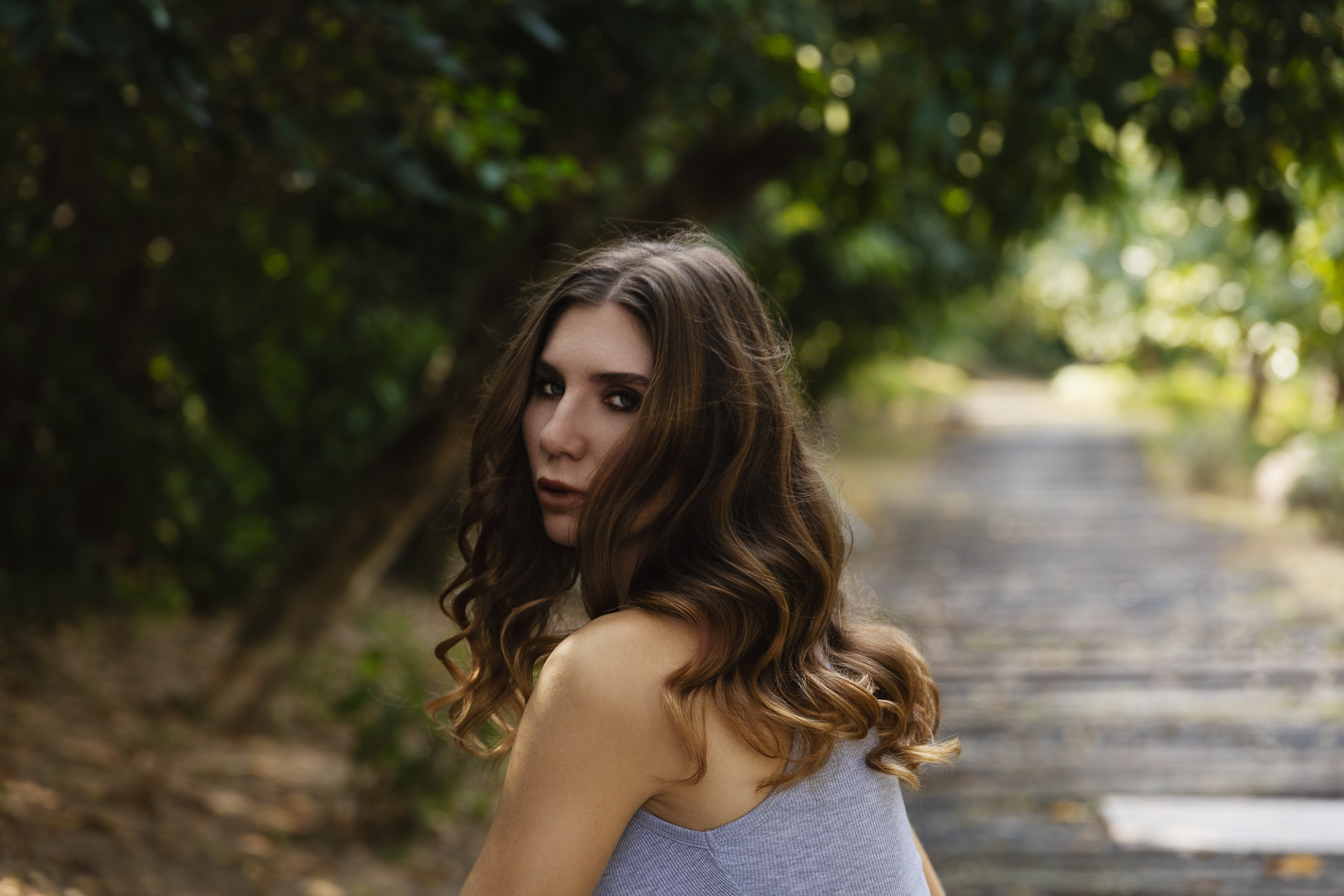 Diana morning in the forest