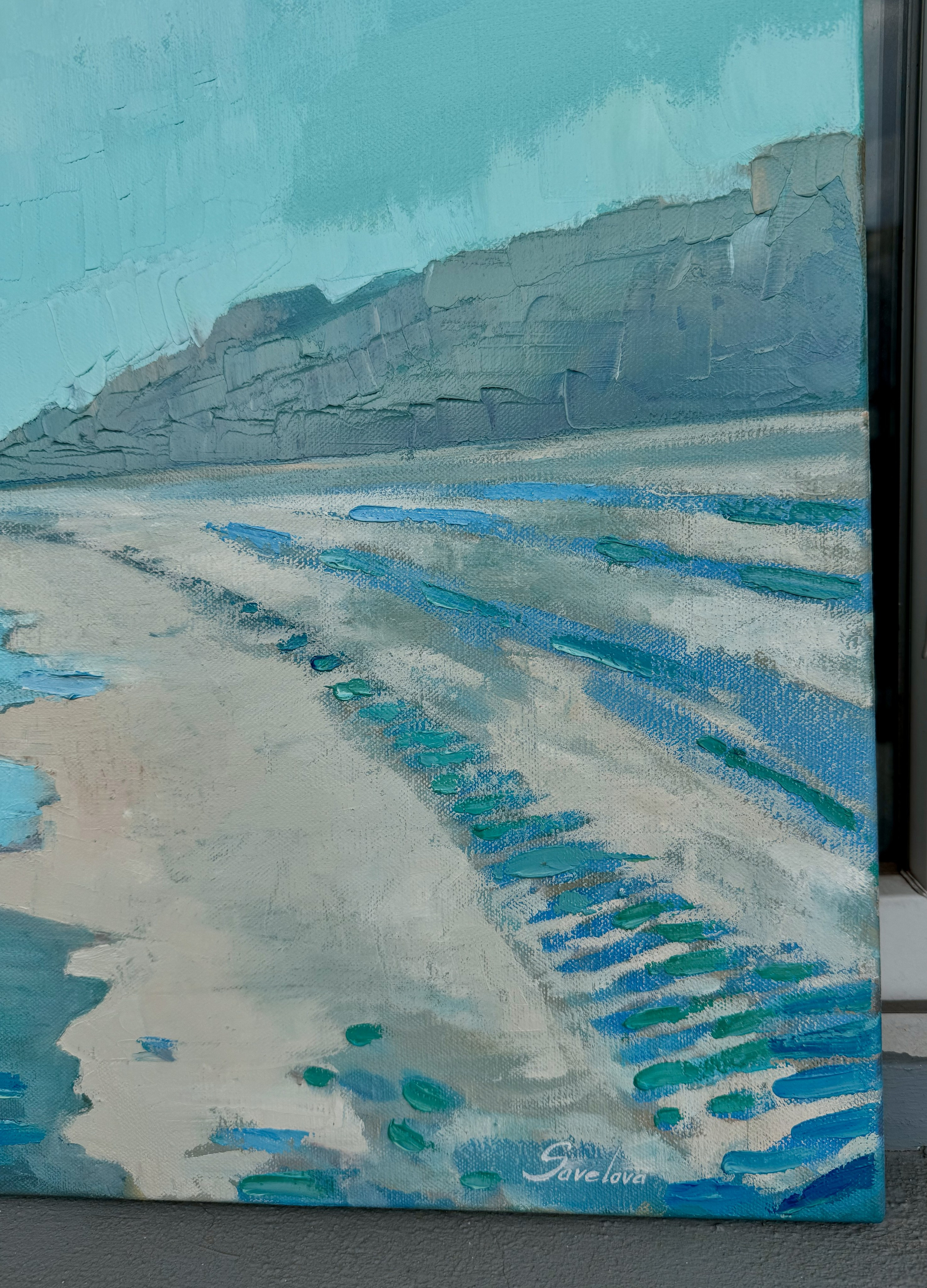 «Sea ​​beach today». Художник живописец Савелова Ольга