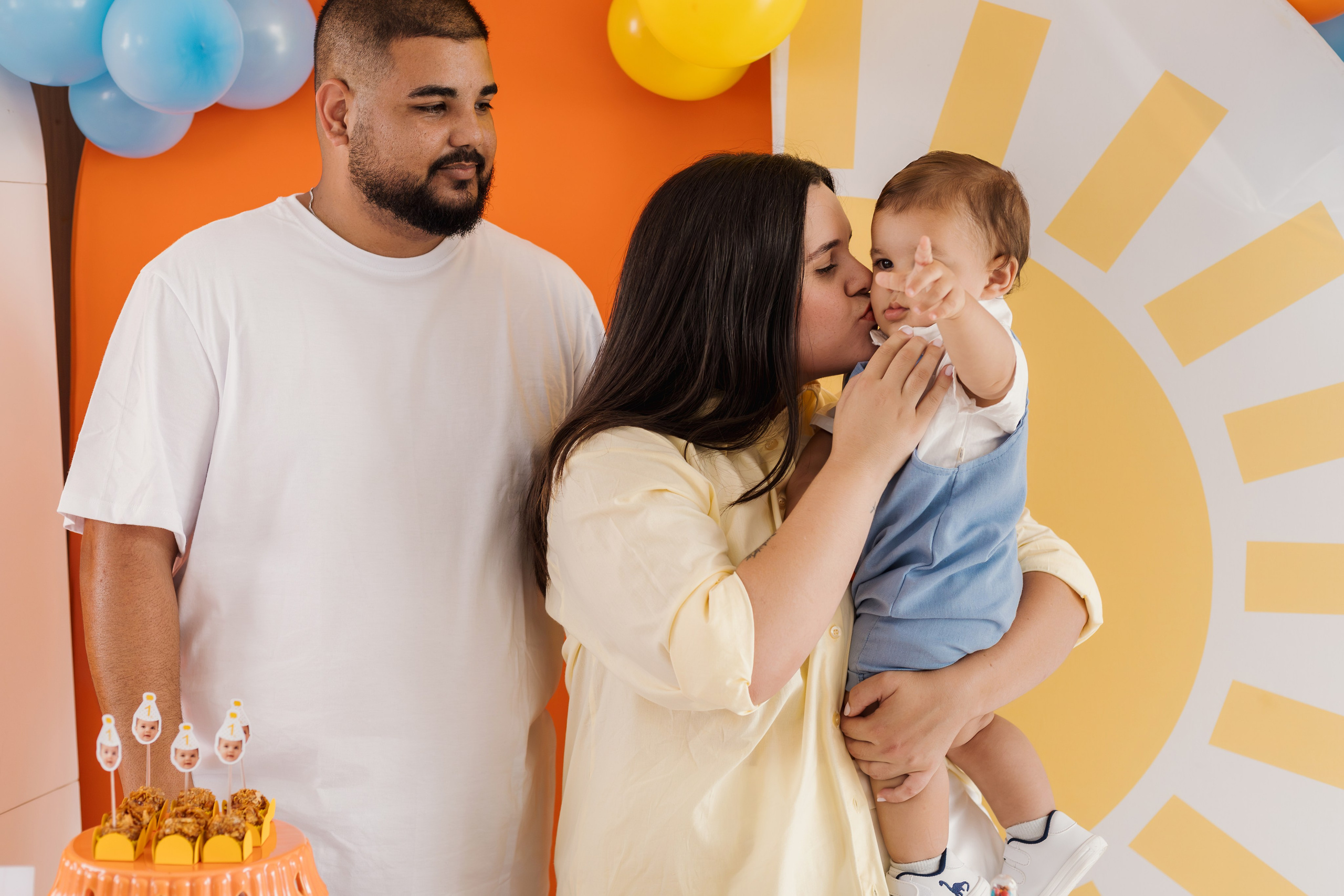 Aniversário infantil colorido, em Palhoça, Santa Catarina.