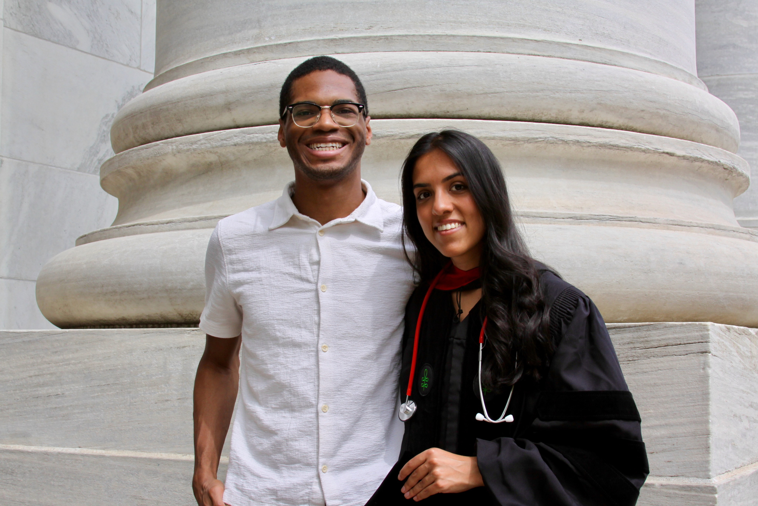MD graduation with Ruhi. Kelly Sang, graduation and portrait photographer in Boston