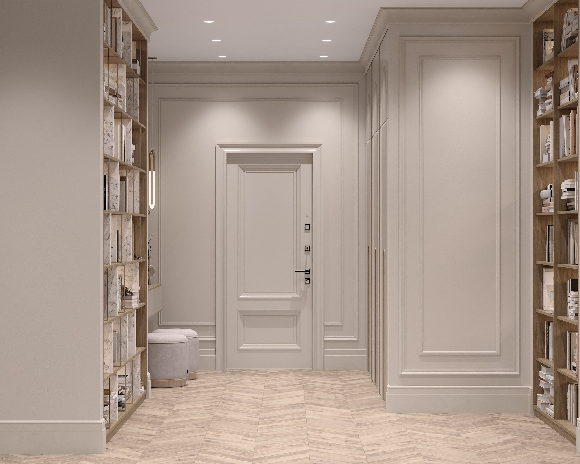 Некоторые кадры из проекта «Седьмое небо» (прихожая). ROMAN VISUAL| СОЗДАНИЕ ВЫСОКОКАЧЕСТВЕННОЙ 3D-ВИЗУАЛИЗАЦИИ