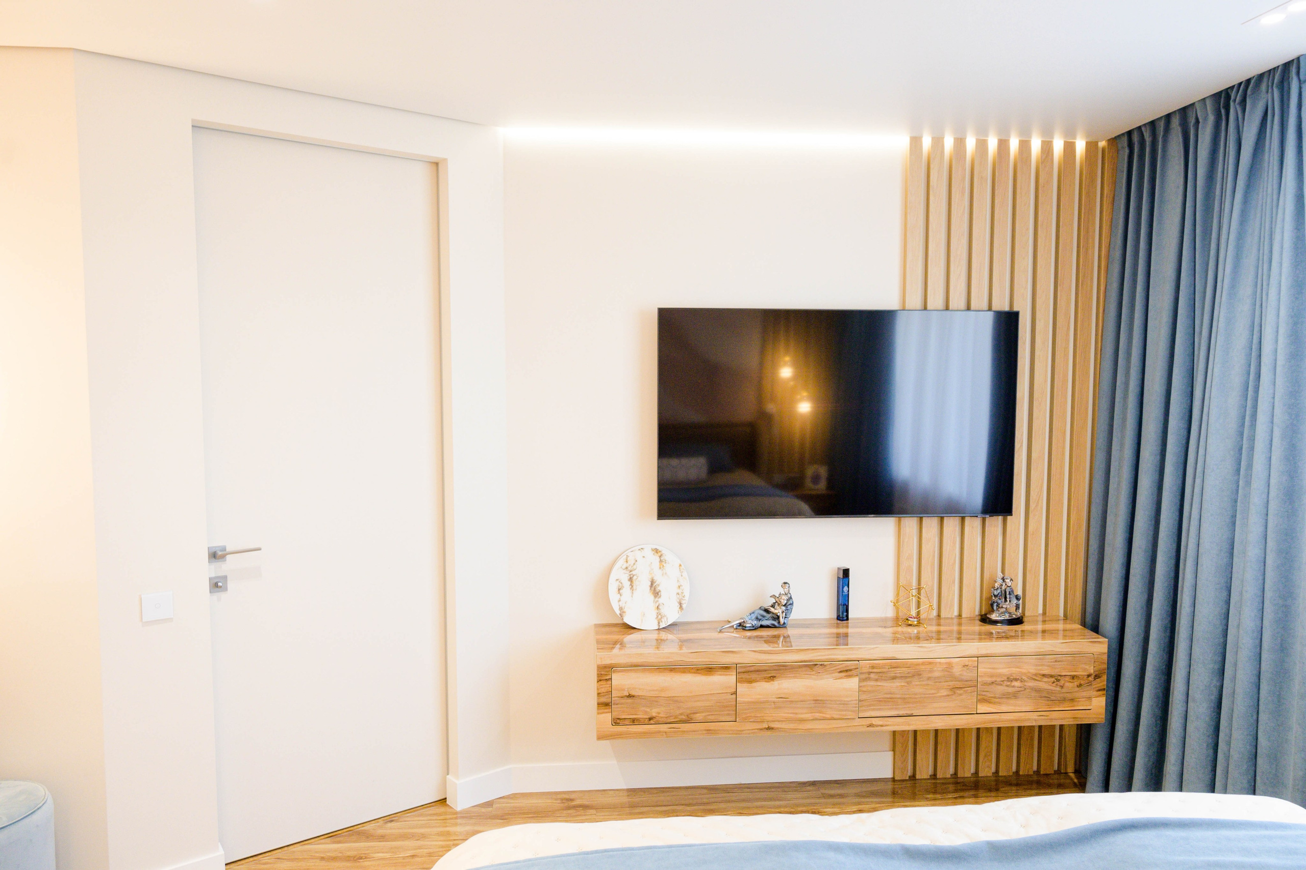 The apartment is in a modern style. Fotograf Dmitrii Donets