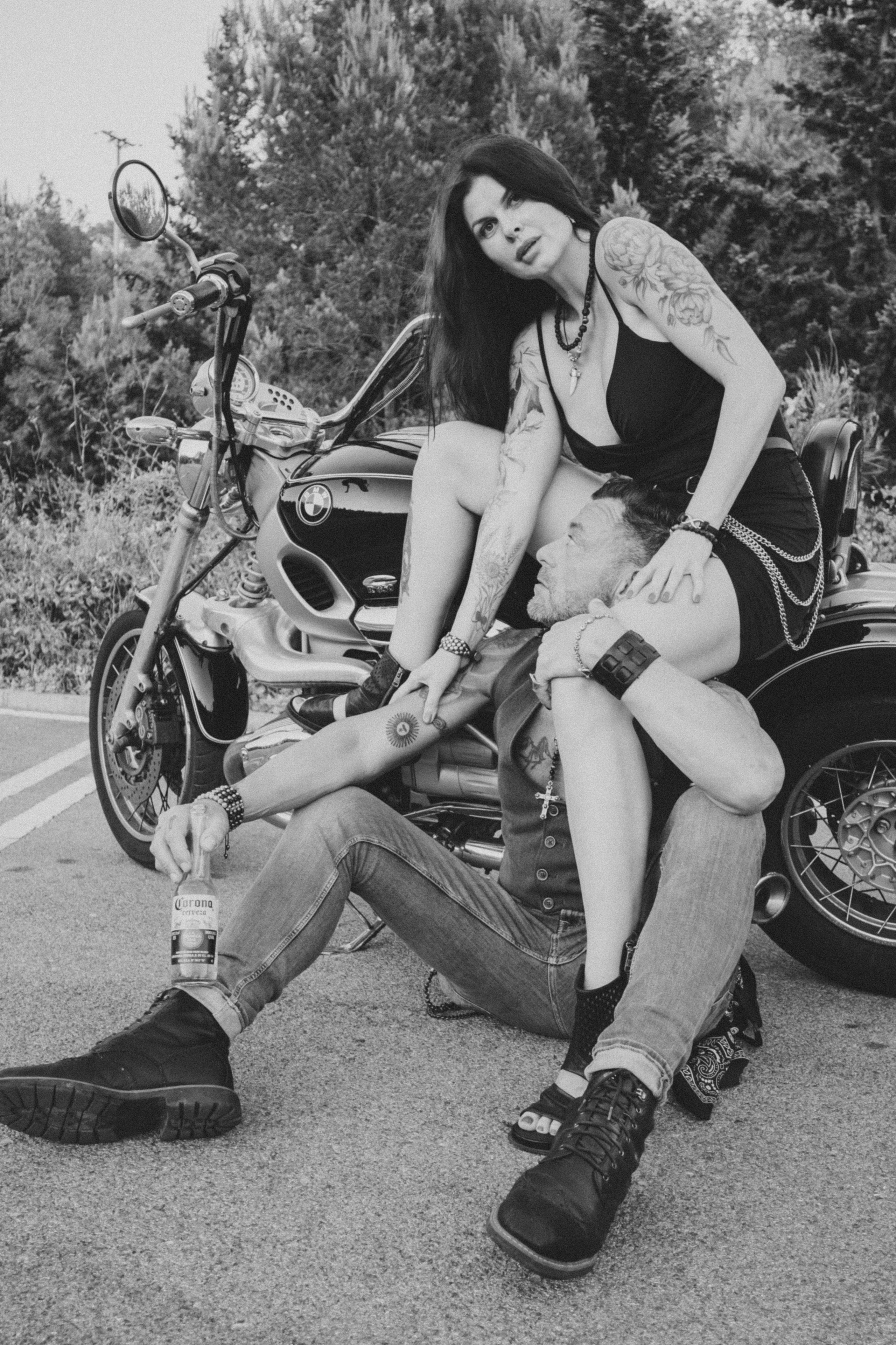 Фотосессия пары на мотоцикле. Профессиональная фотосъемка в Калафелле — Елена Медведева