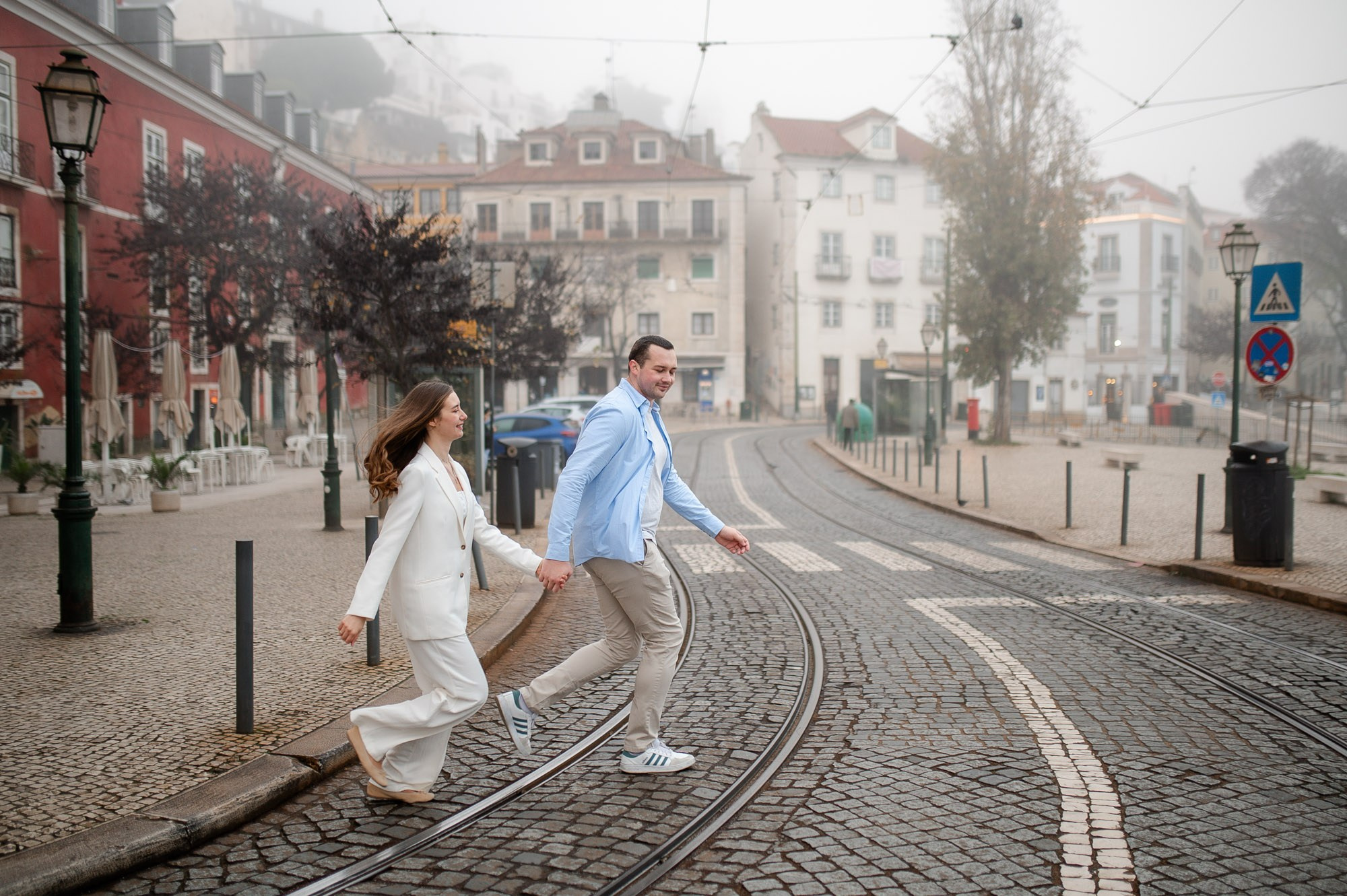 Alfama and Praça do Comércio are two iconic locations for photo shoots in Lisbon