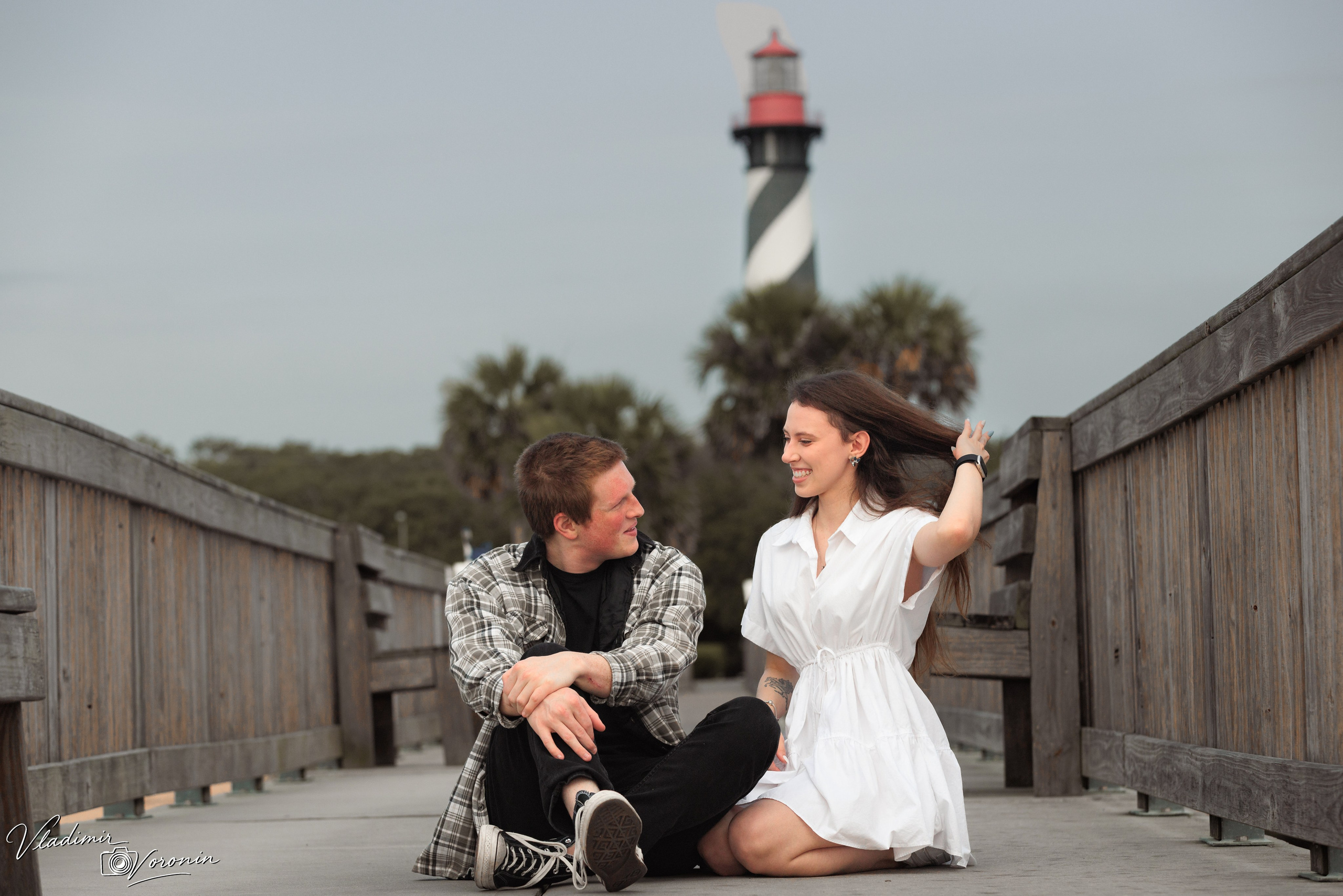 A tender morning by the lighthouse. Photographer St. Augustine