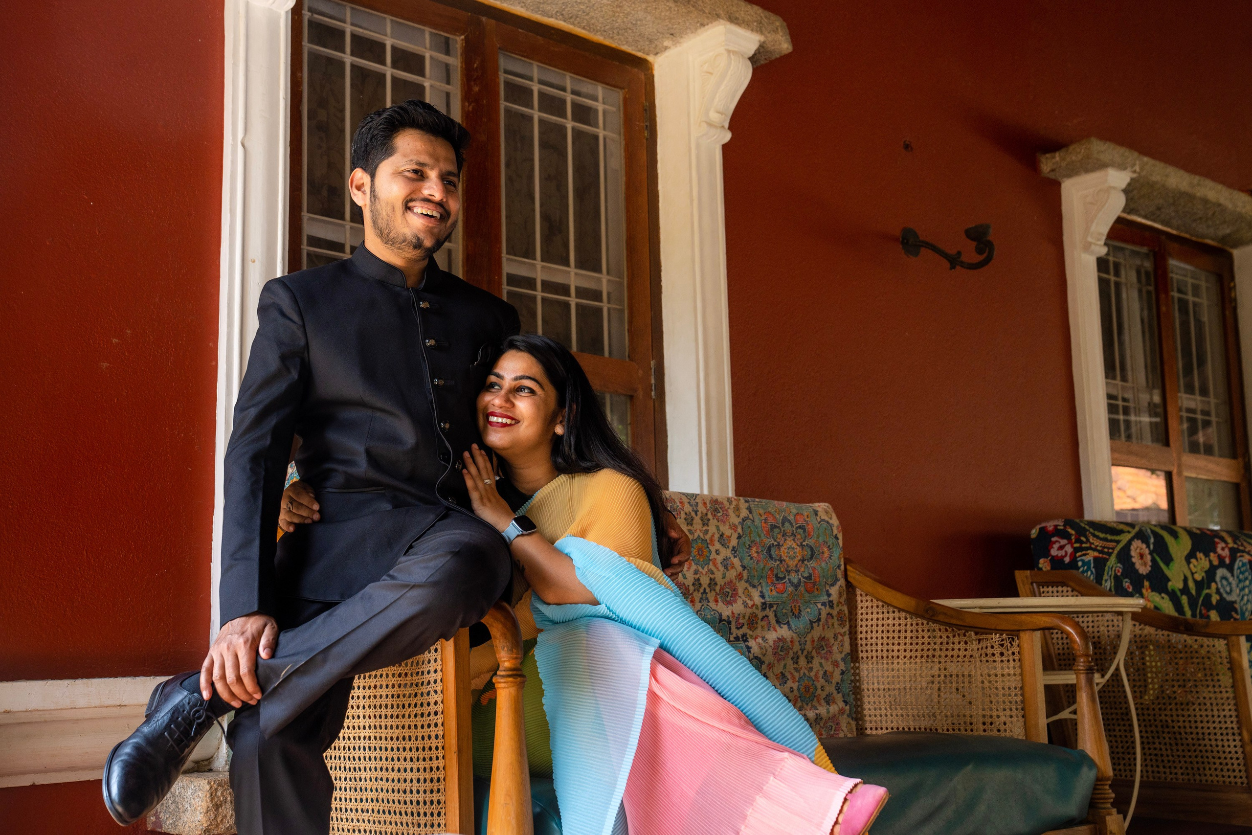 Prakriti & Ayush, Pre-Wedding Shoot at Shibravyi Courtyard, Bangalore | Truly Yours