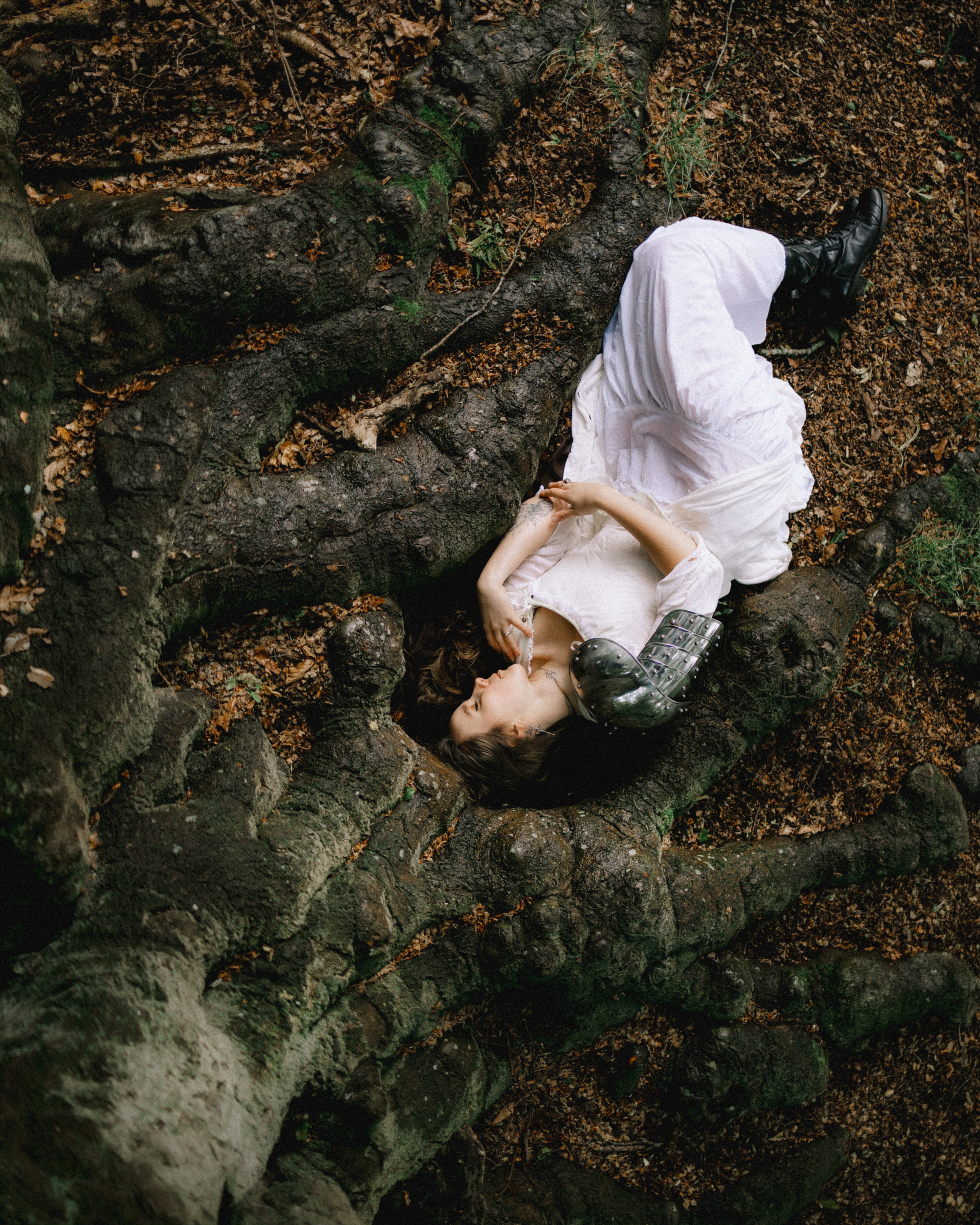 Moody Forest Princess Warrior Photoshoot. Moth & Moss Photography