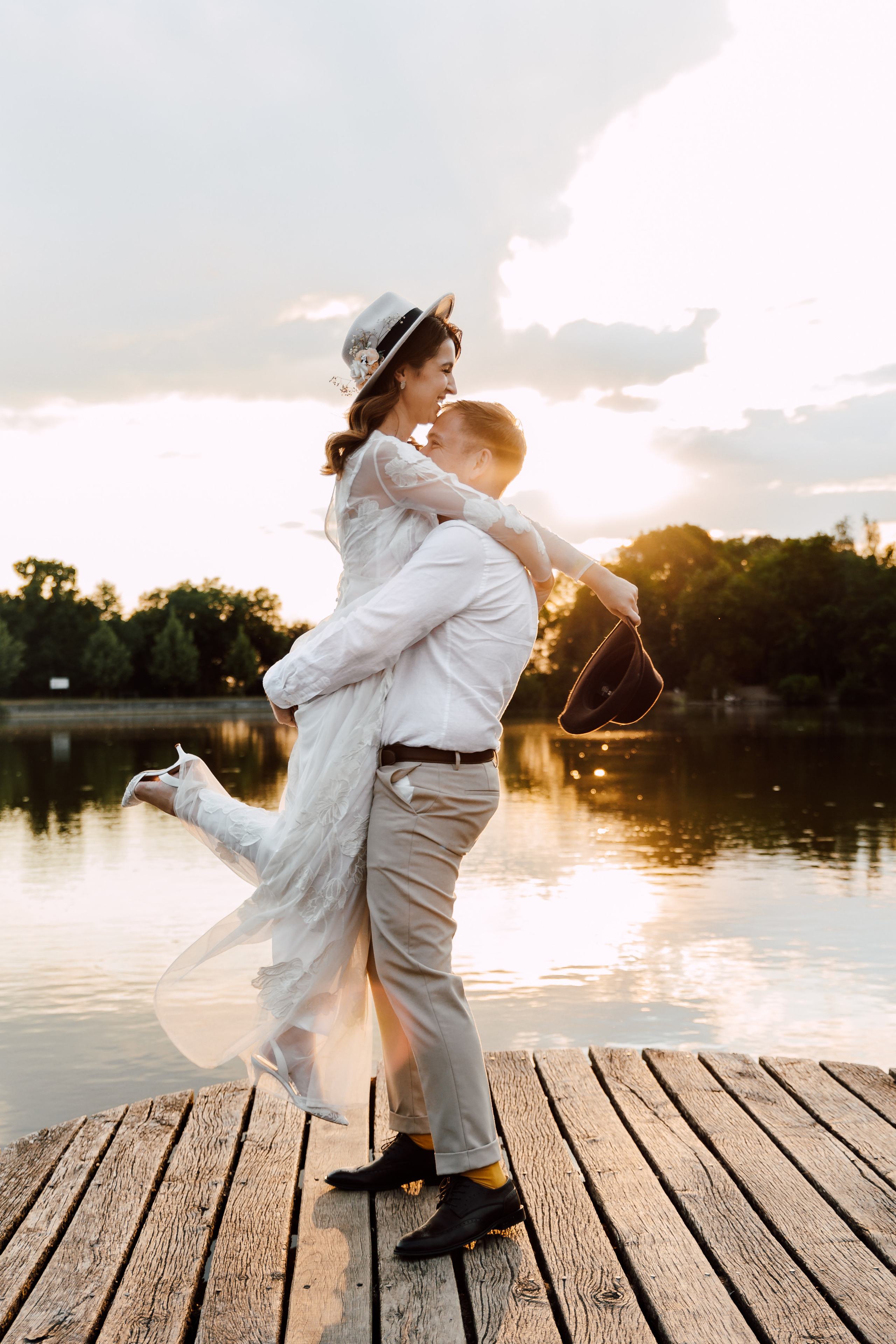 Elopement by the lake