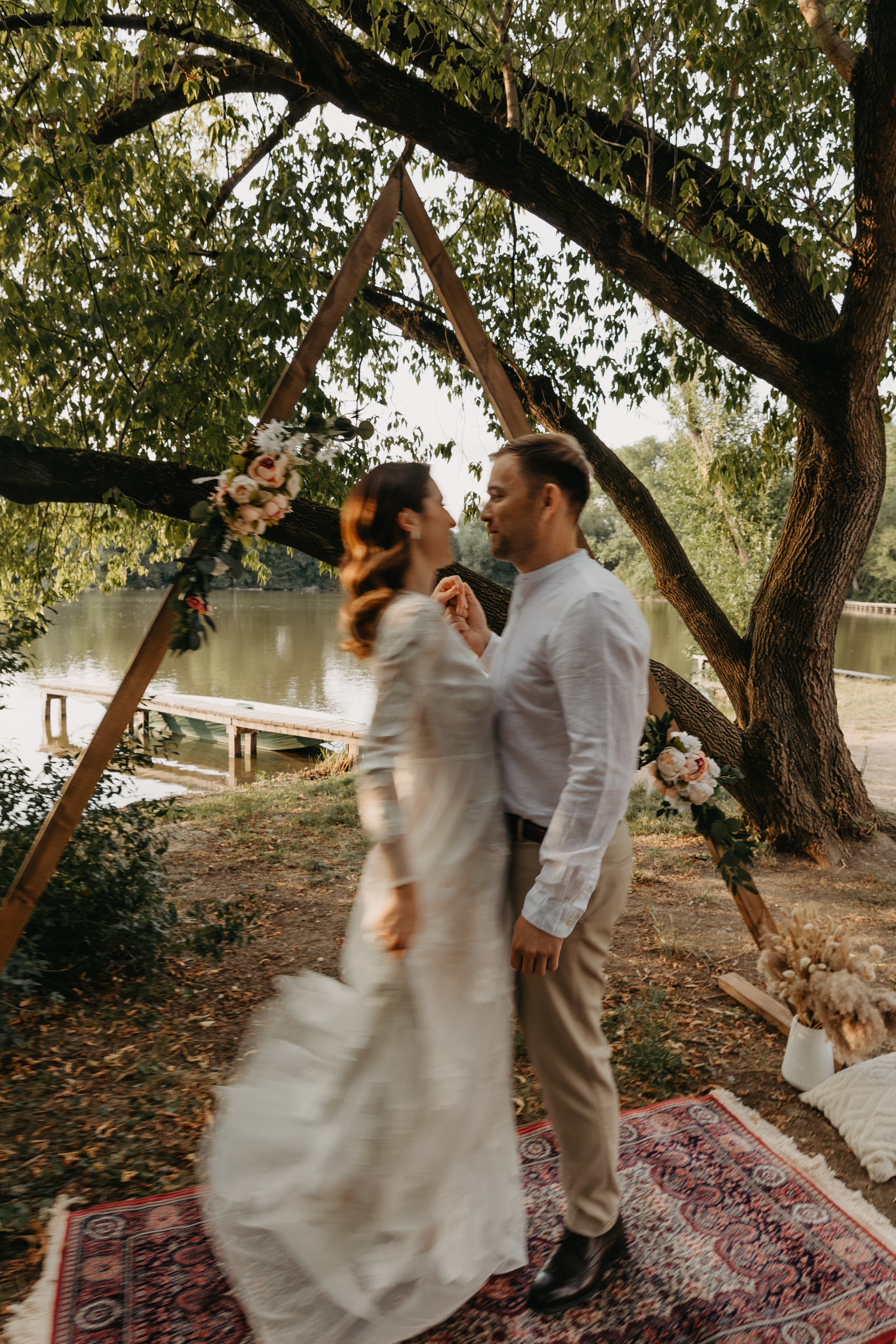 Elopement by the lake