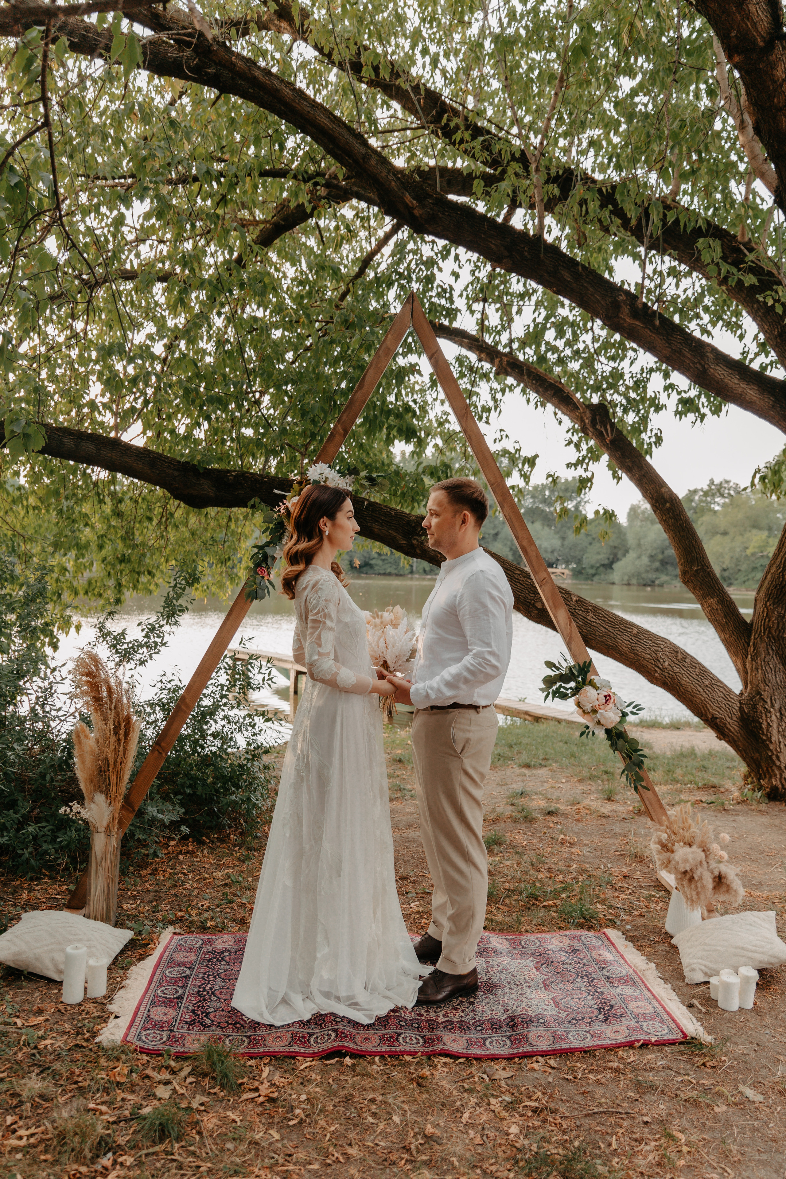 Elopement by the lake