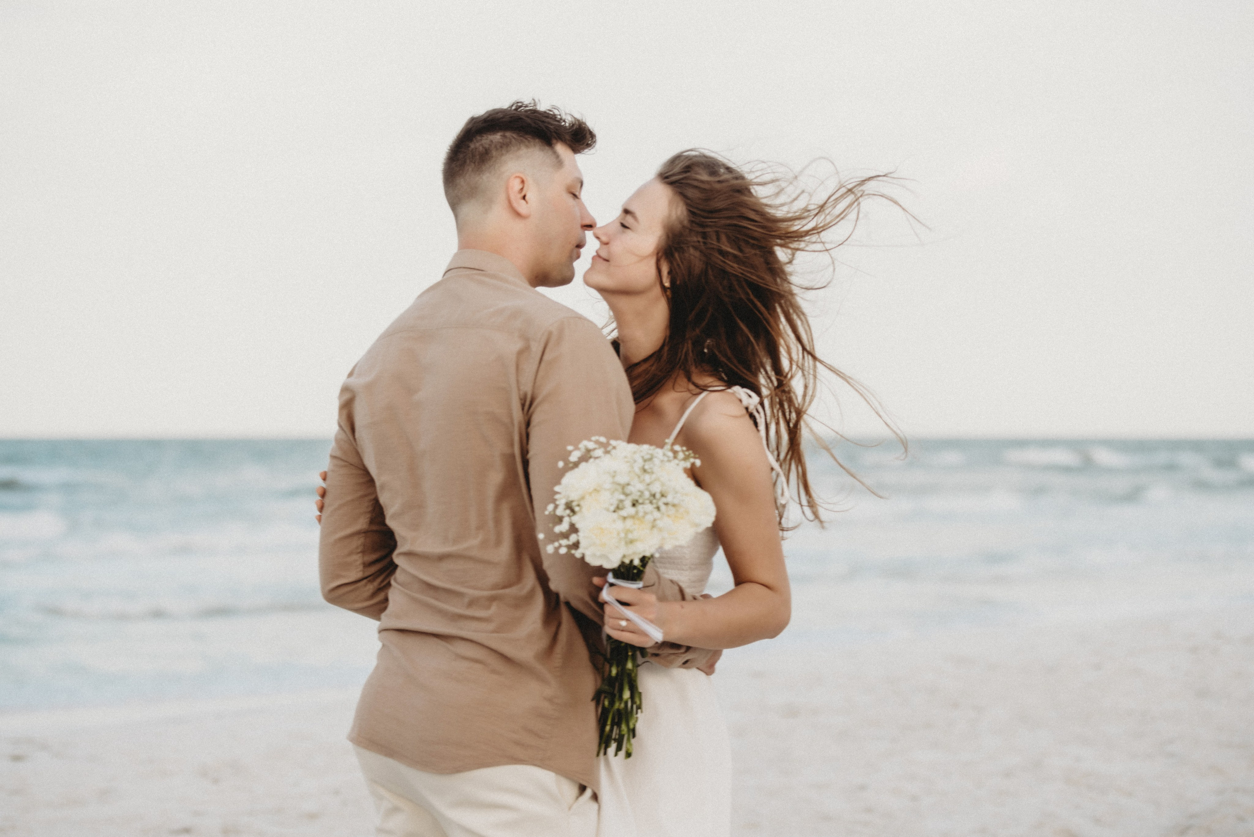 engagement photoshoot on the Lido Beach Florida