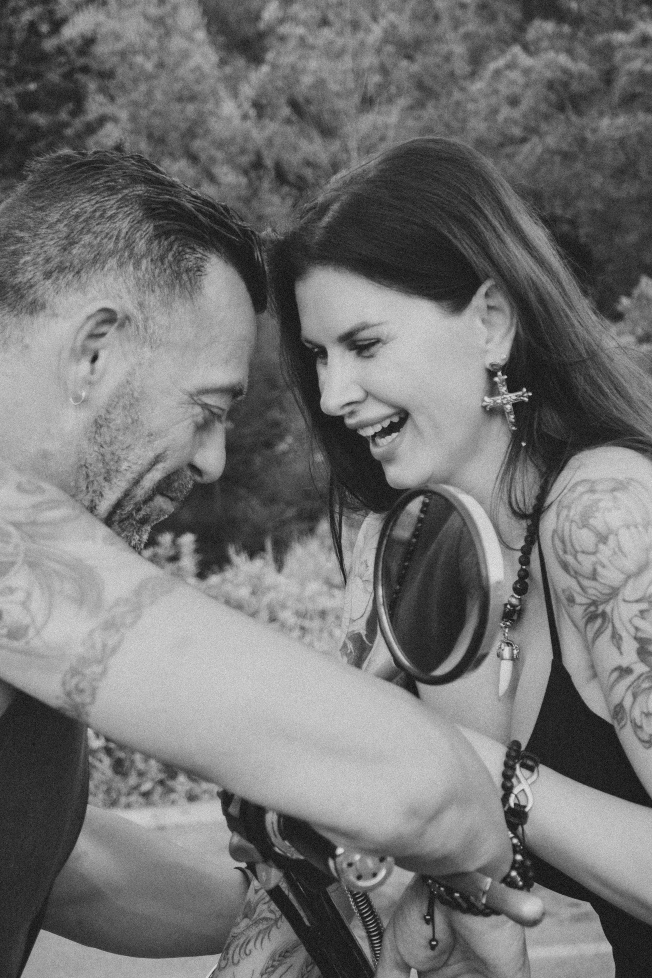 Фотосессия пары на мотоцикле. Профессиональная фотосъемка в Калафелле — Елена Медведева