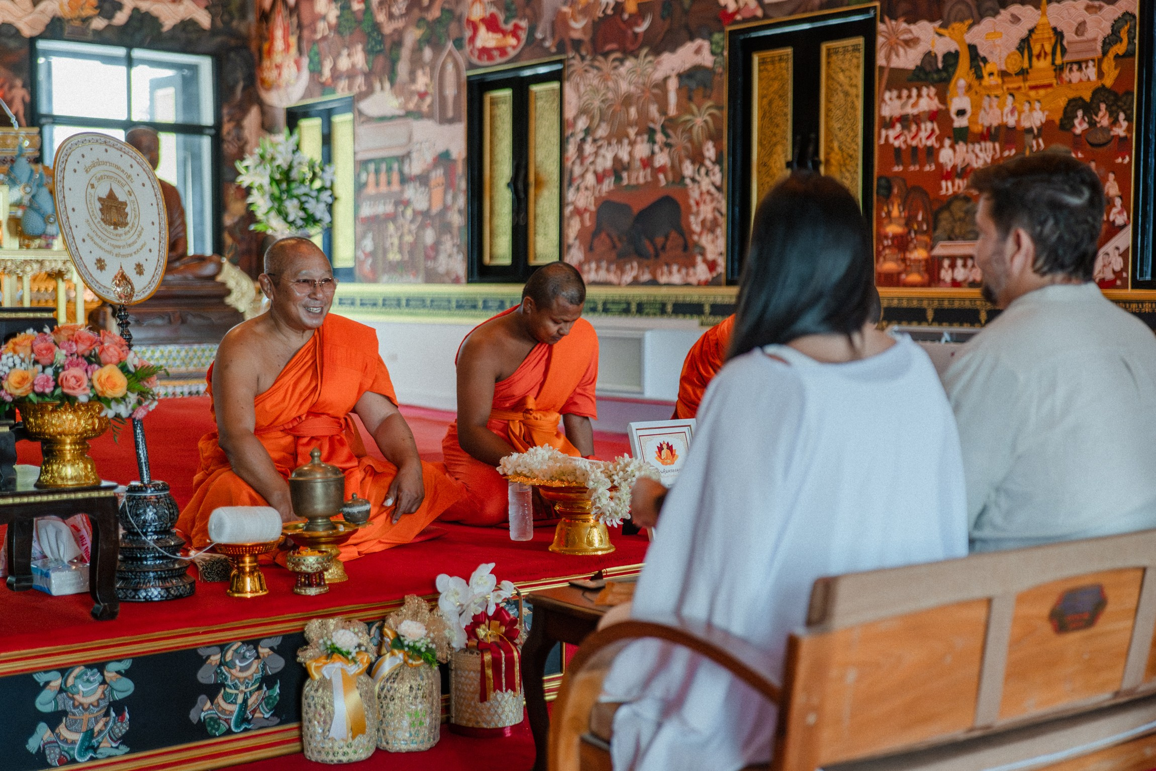 Sacred Buddhist Wedding Ceremony on Koh Samui, Thailand