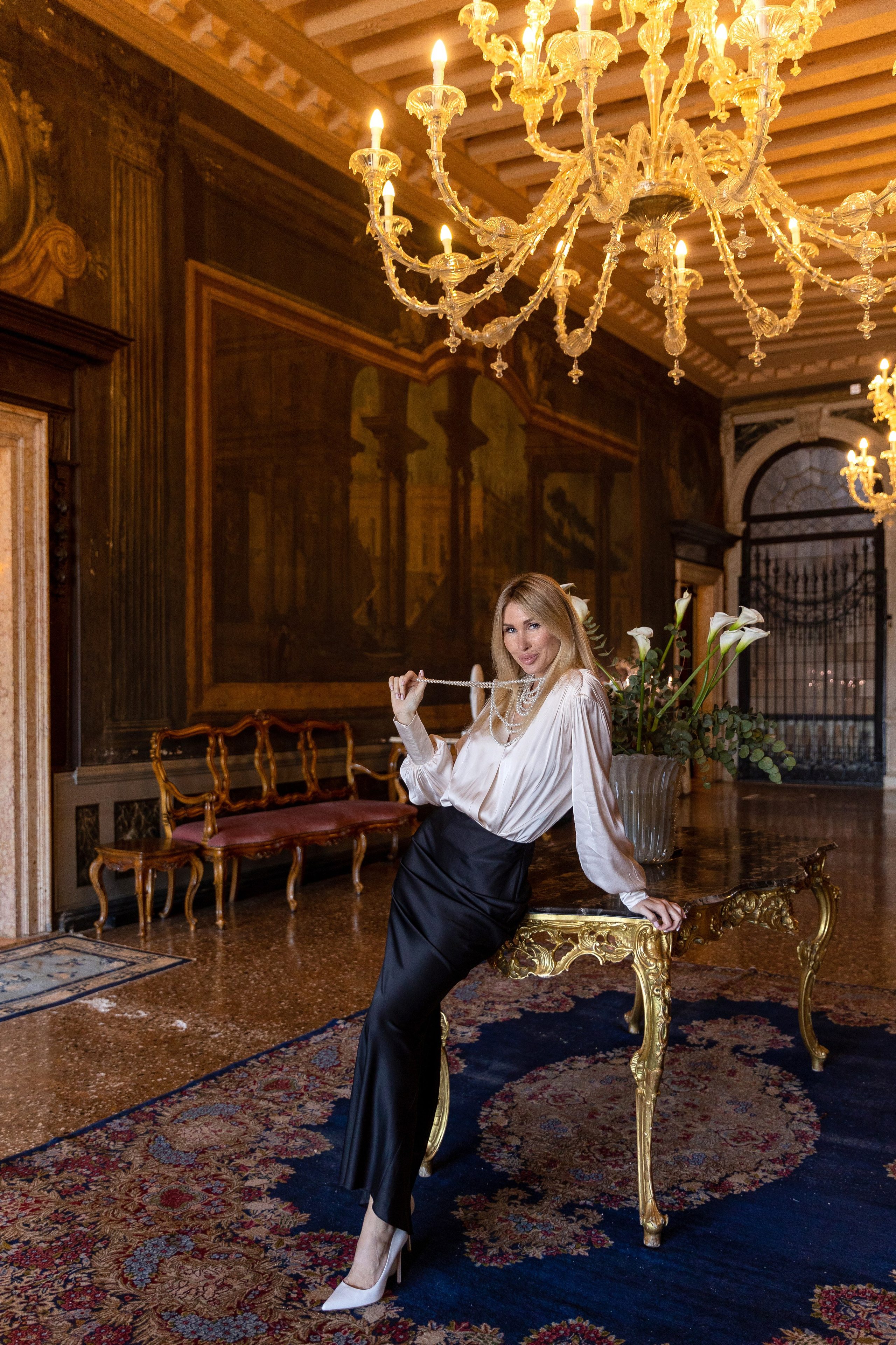 Yana at down in Venice