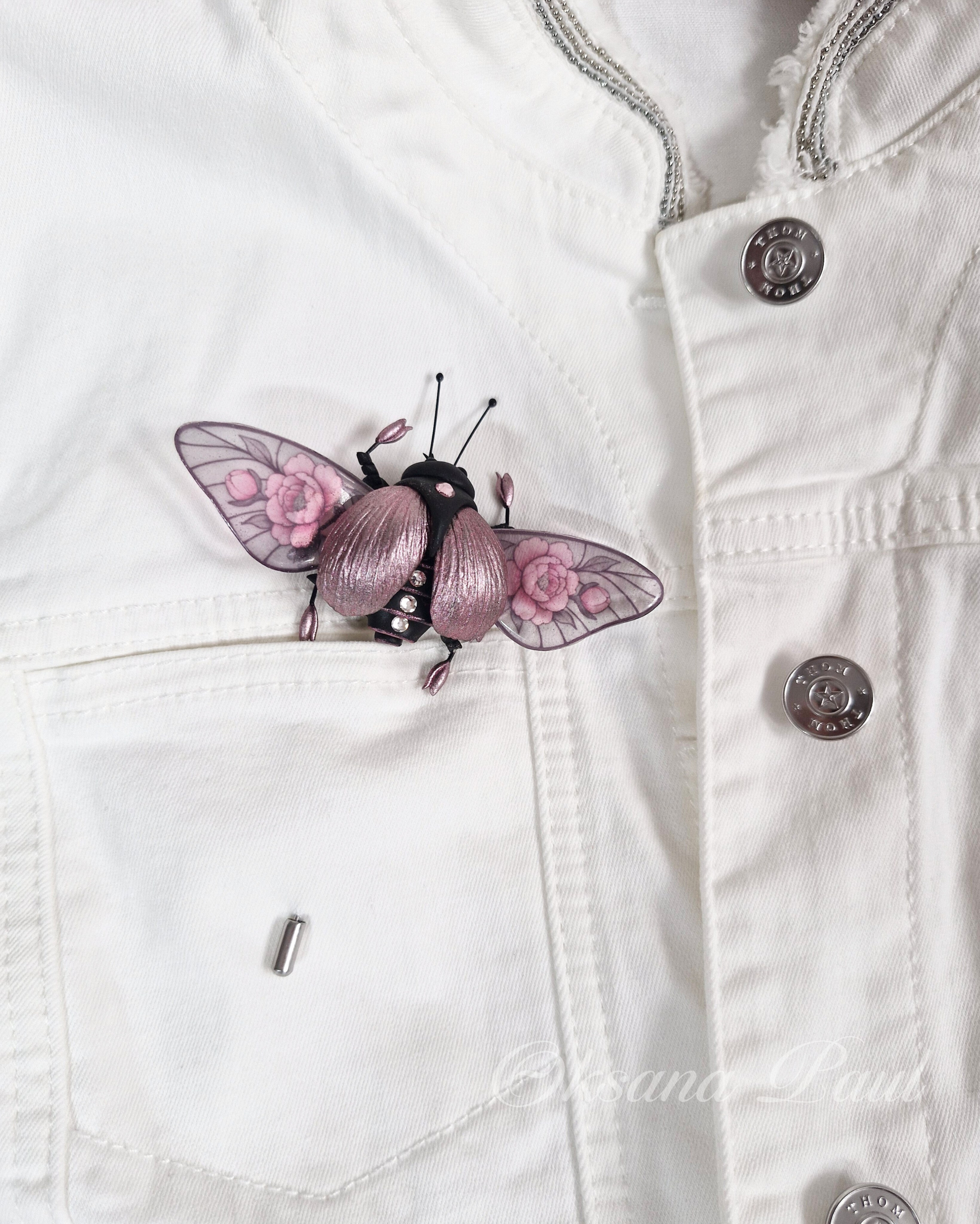 Броши-жуки / Insekten-Broschen ➜. Oksana Paul-Gardinen-Design Oksana Paul ✧ Art of Gardinen & Textile Design ✧ Polymer Clay Art & Handmade Creatures