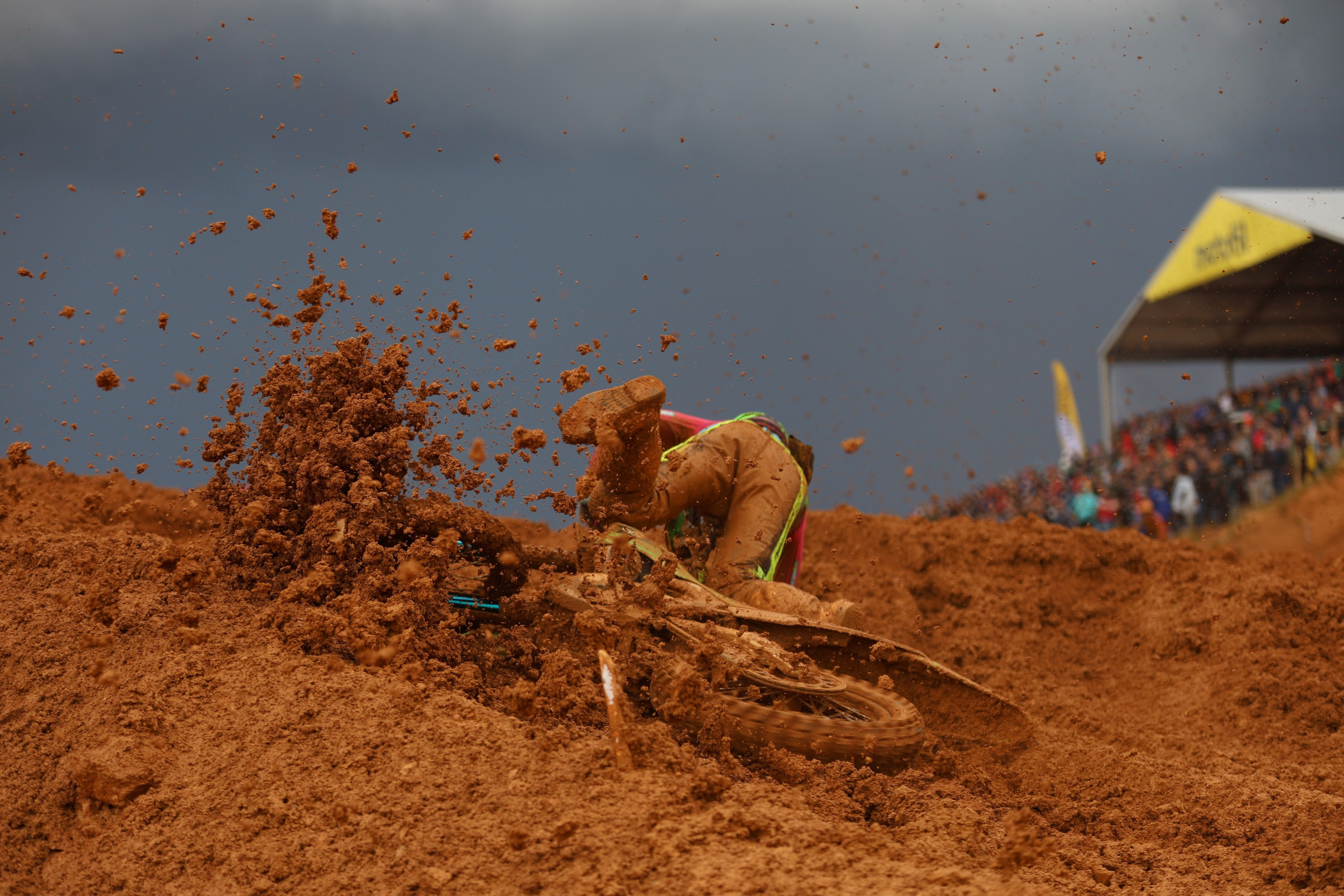 MXGP of Portugal crash mud kawasaki rider Motocross World Championship