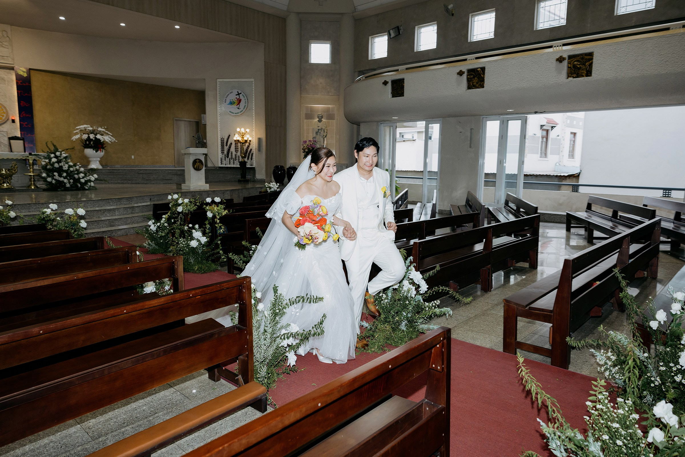 Church Wedding / Nica & Xavier. Nhiếp ảnh gia đám cưới hàng đầu tại Thành Phố Hồ Chí Minh