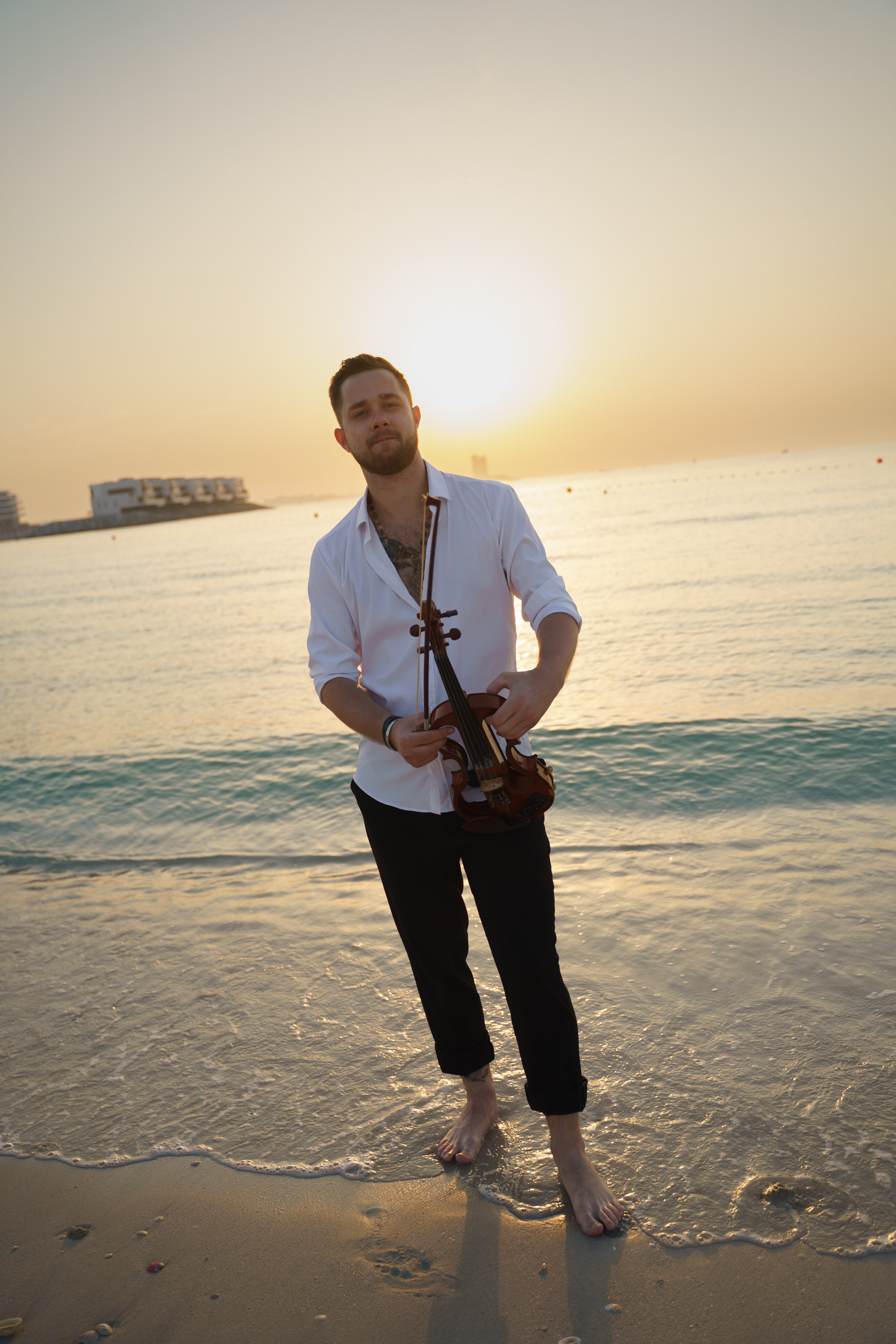 Photoshoot for music posters. Sunset. Tatiana Smirnova — Photographer