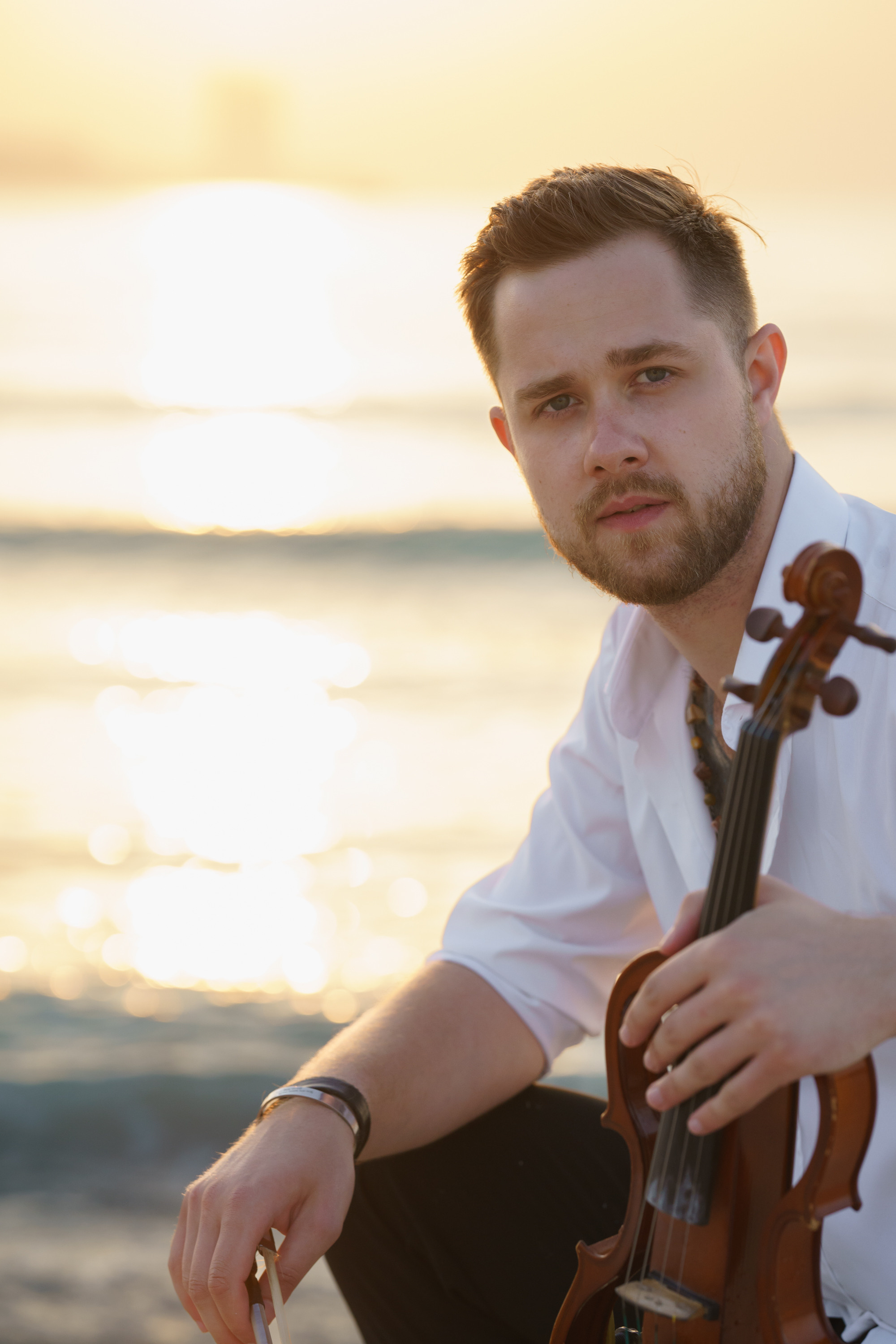 Photoshoot for music posters. Sunset. Tatiana Smirnova — Photographer